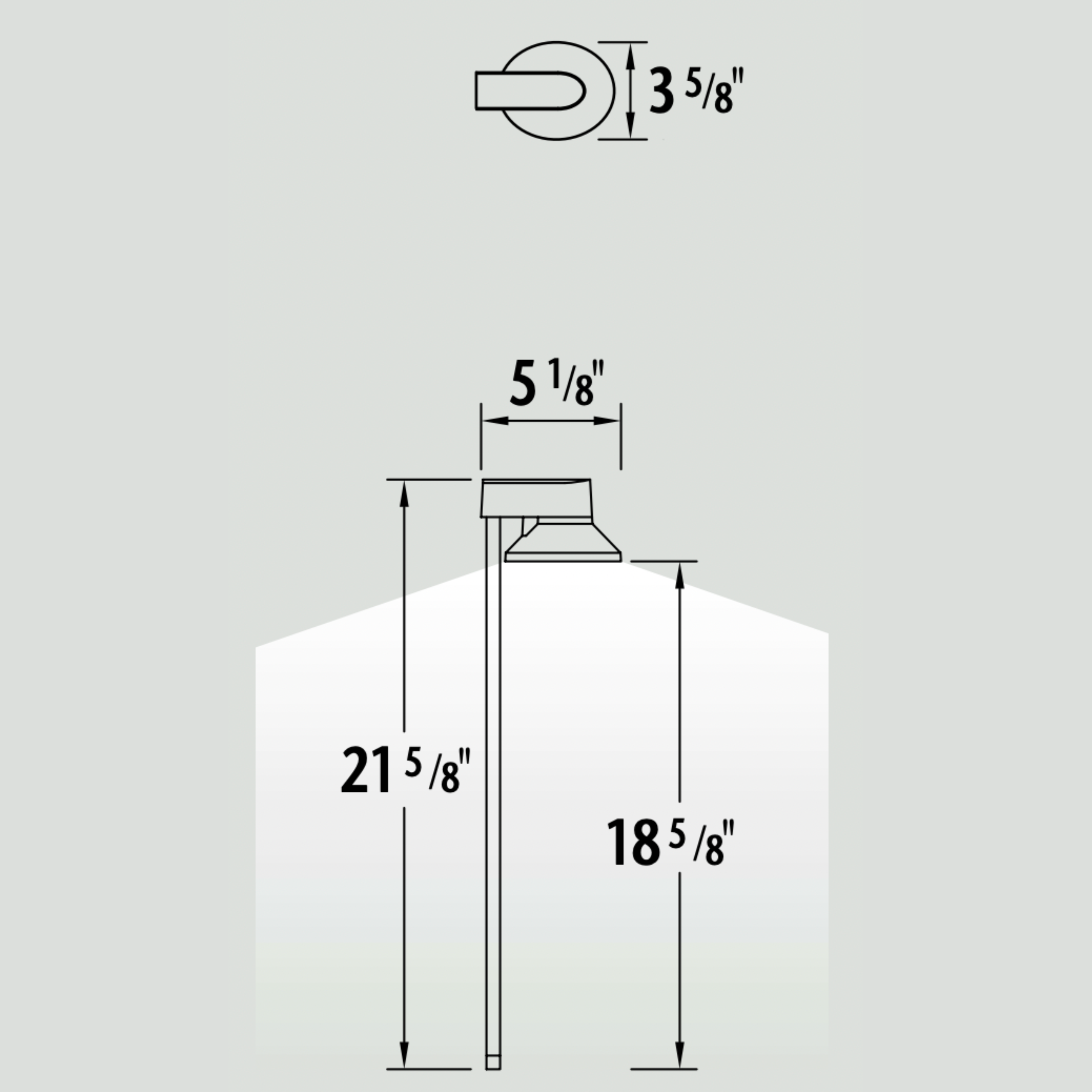 Luminaire paysager pour allées - 0111