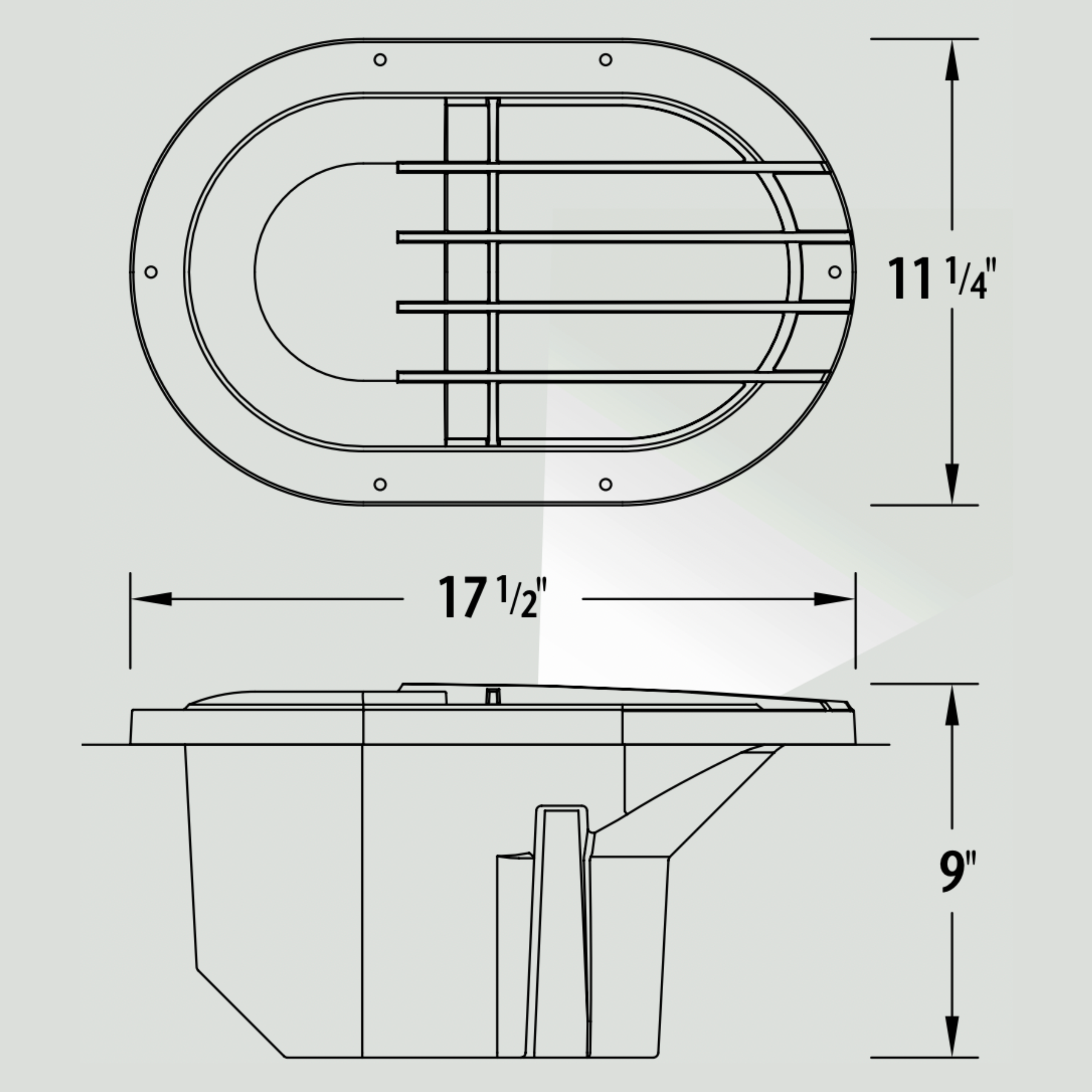 Luminaire paysager pour enfouissement - 0127