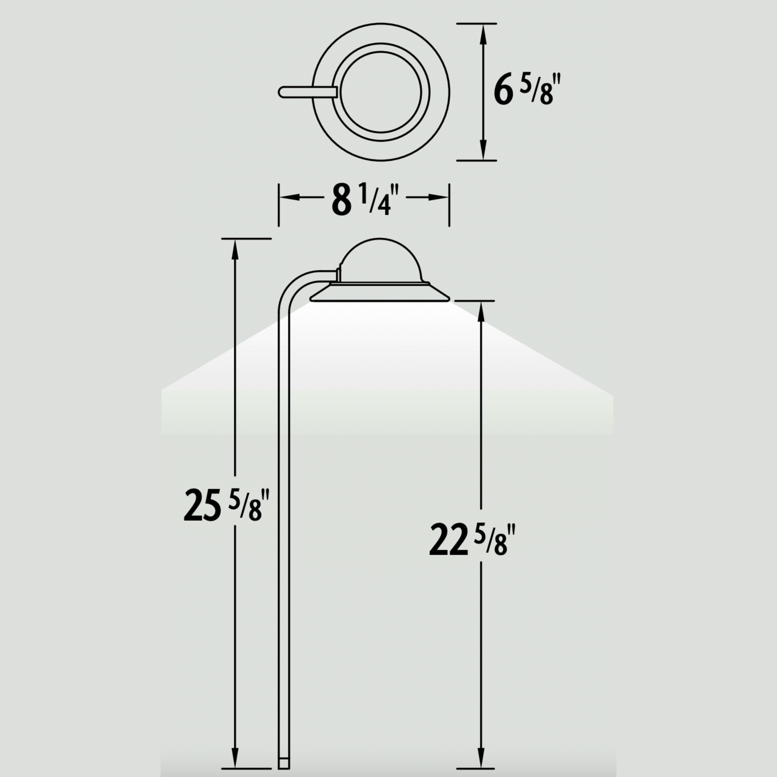 Luminaire paysager pour allées - 0603