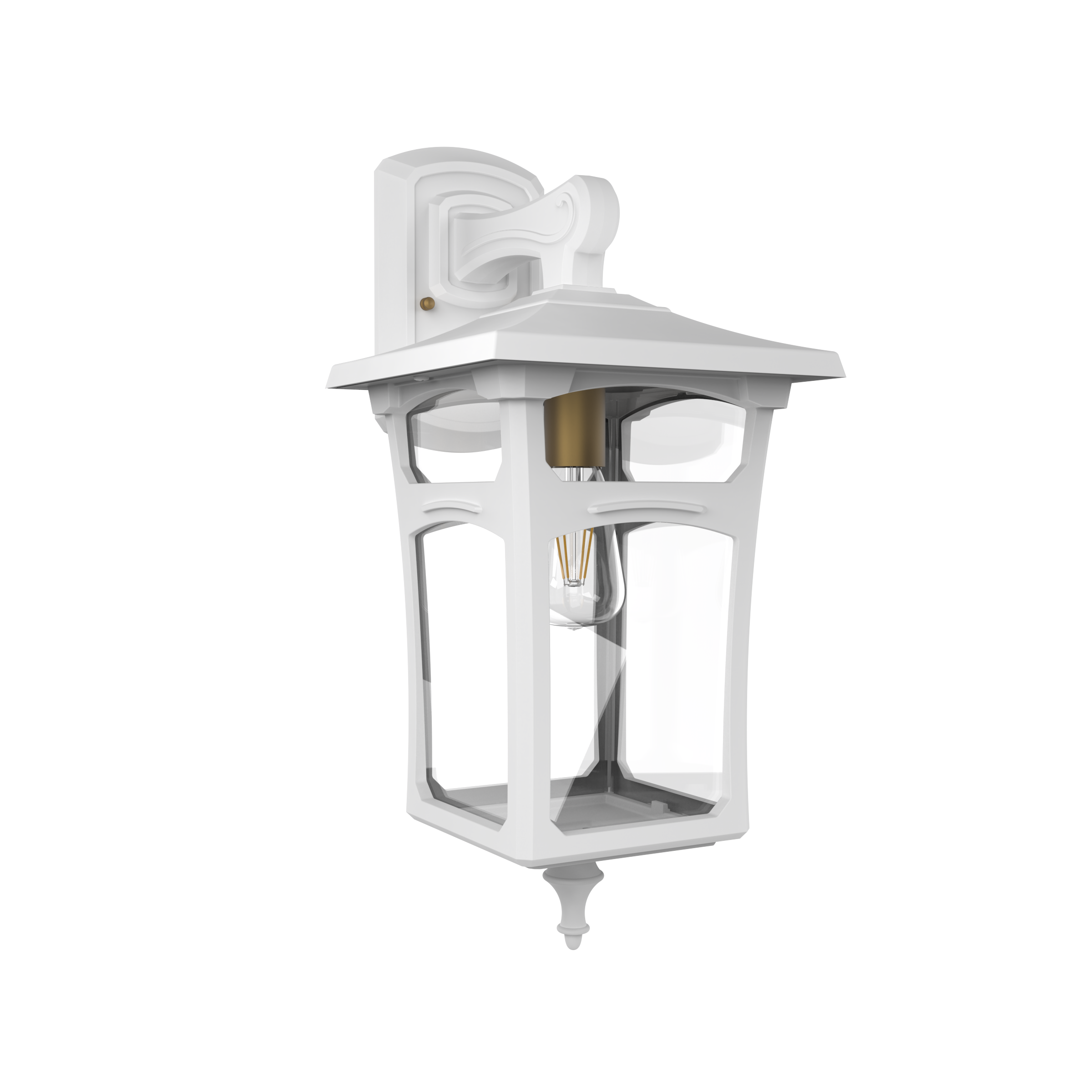 Lincoln - Luminaire mural extérieur montage vers le bas fond fermé format moyen - 20495