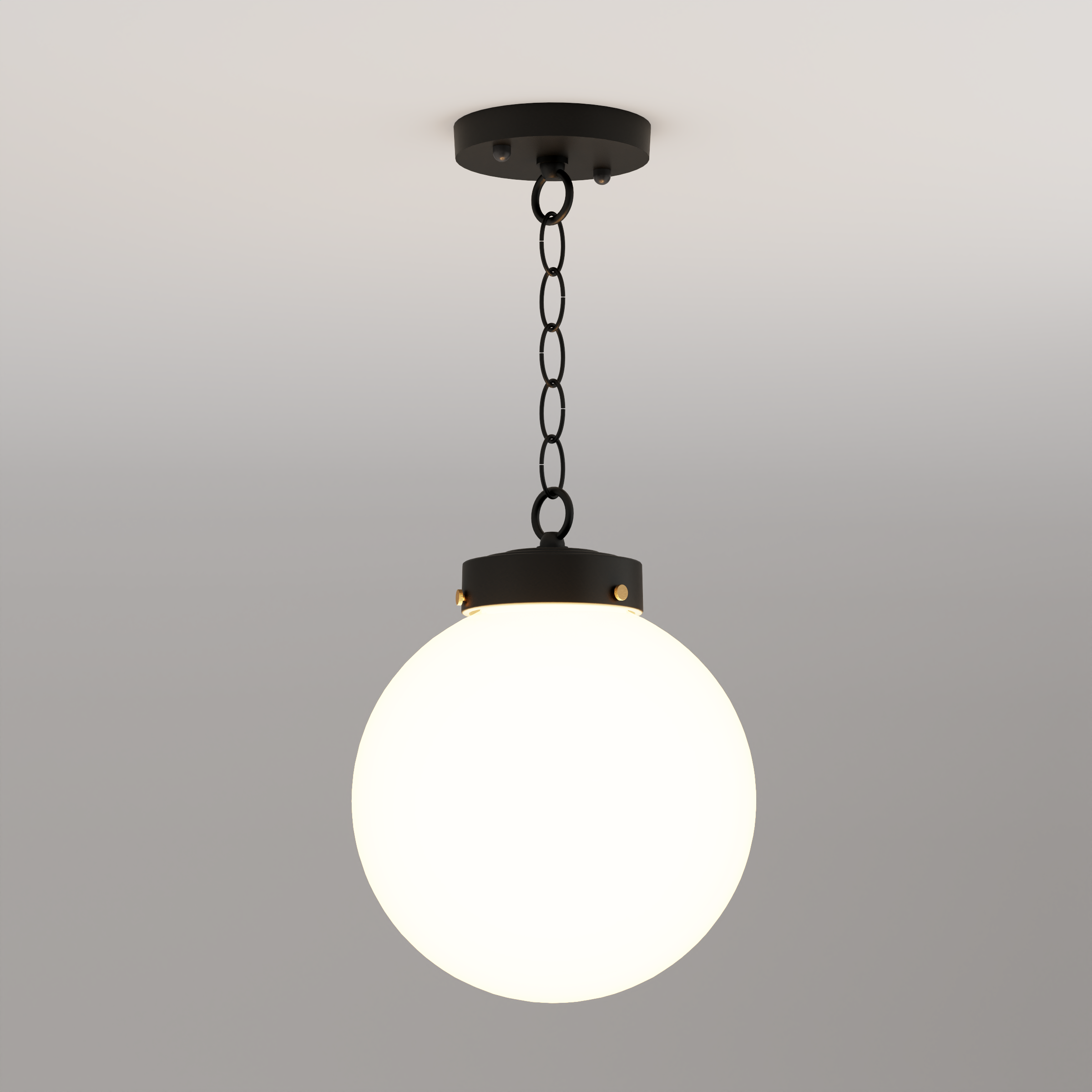 Key West - Montage au plafond avec chaîne format moyen - 23050