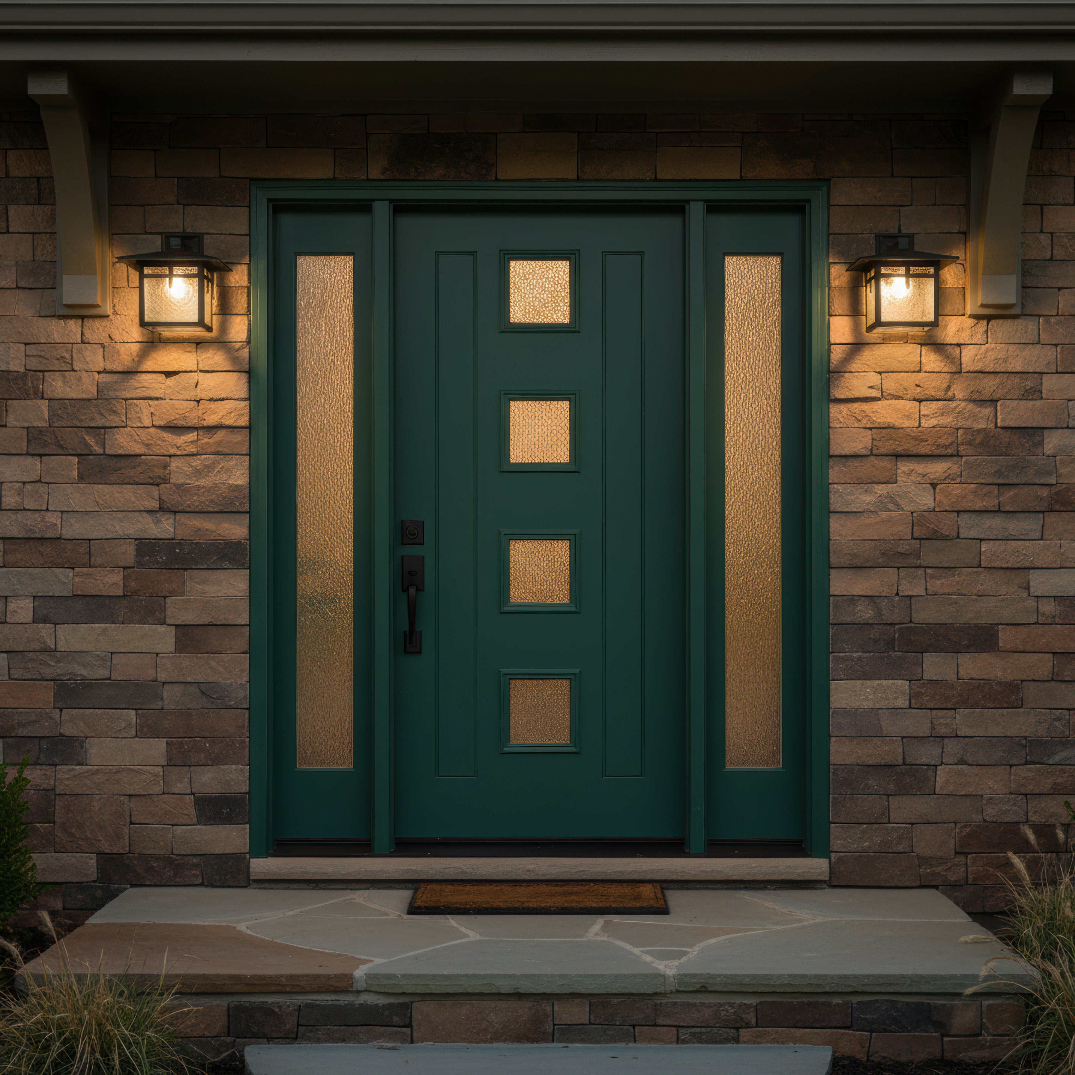 Glasgow - Luminaire mural extérieur montage vers le bas fond ouvert format moyen - 28864