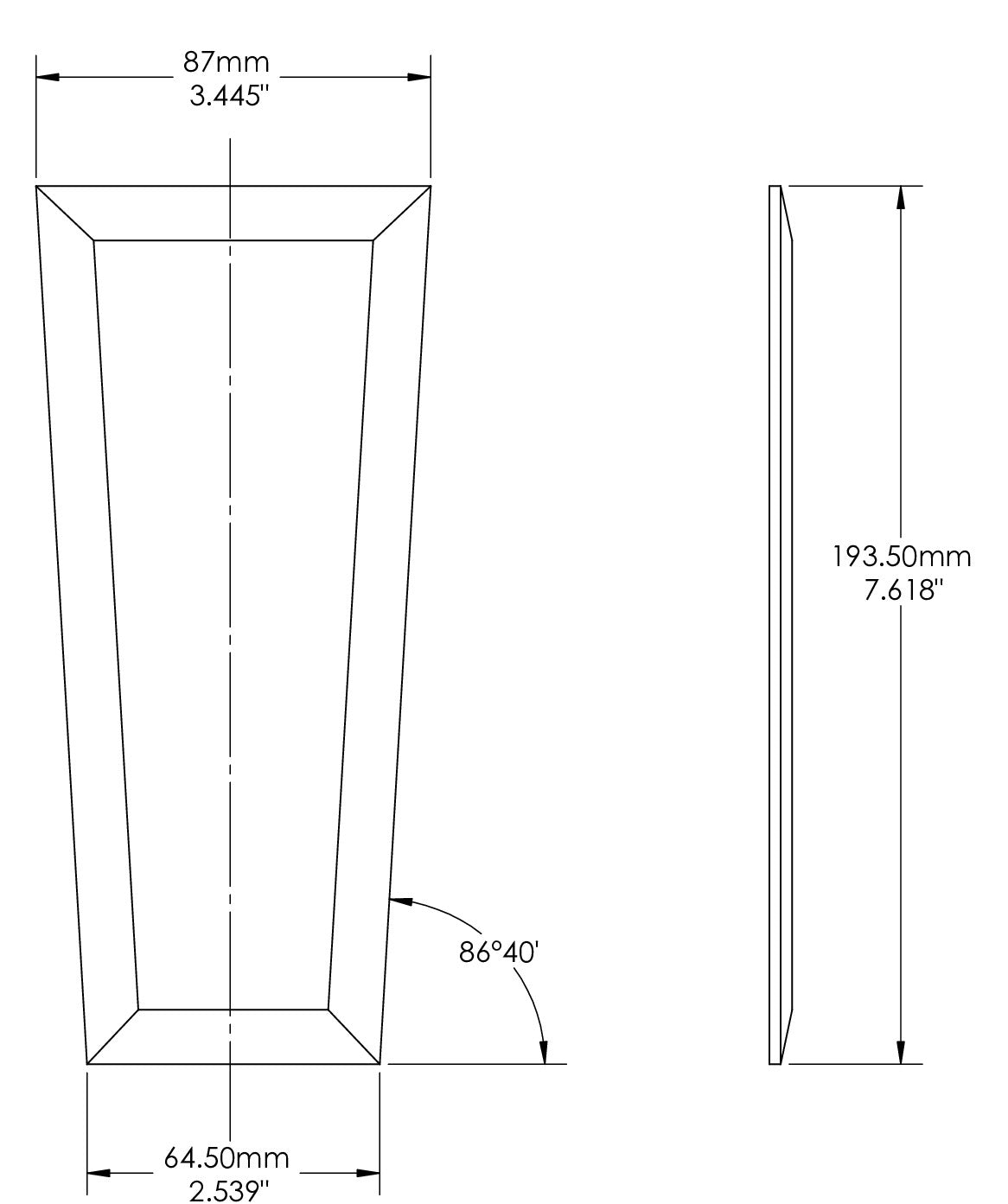 Replacement glass for Snoc Grand Vintage II outdoor light