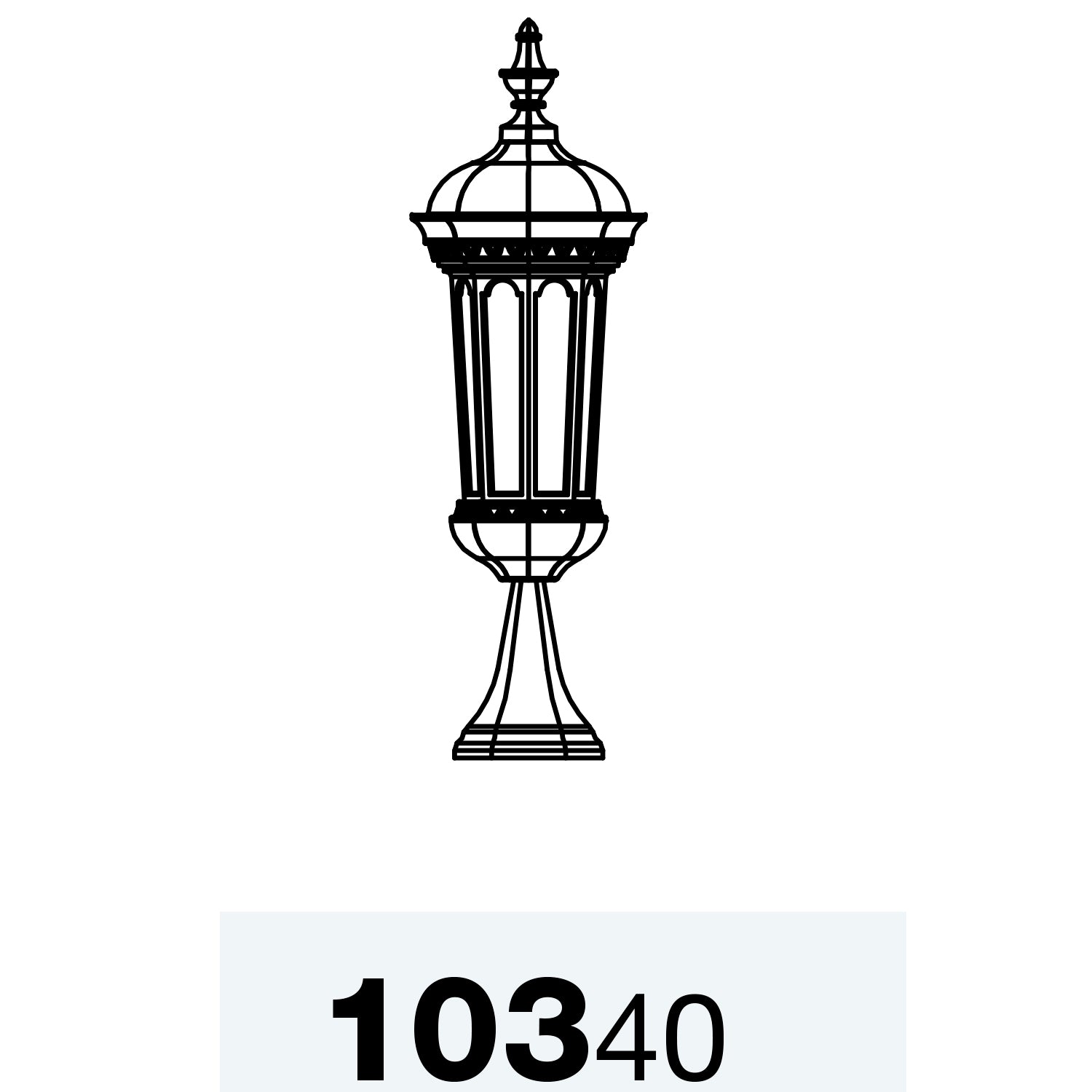 Milan - Montage sur piédestal format petit - 10340