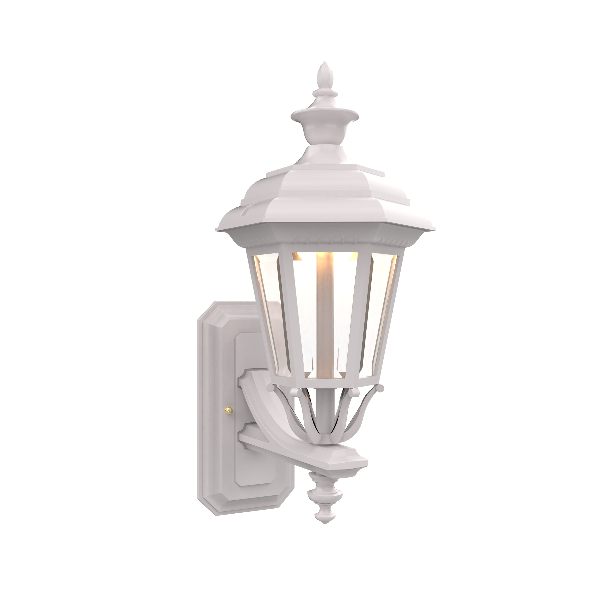 Jamestown - Uplight Wall Mount with Small Finial - 11412