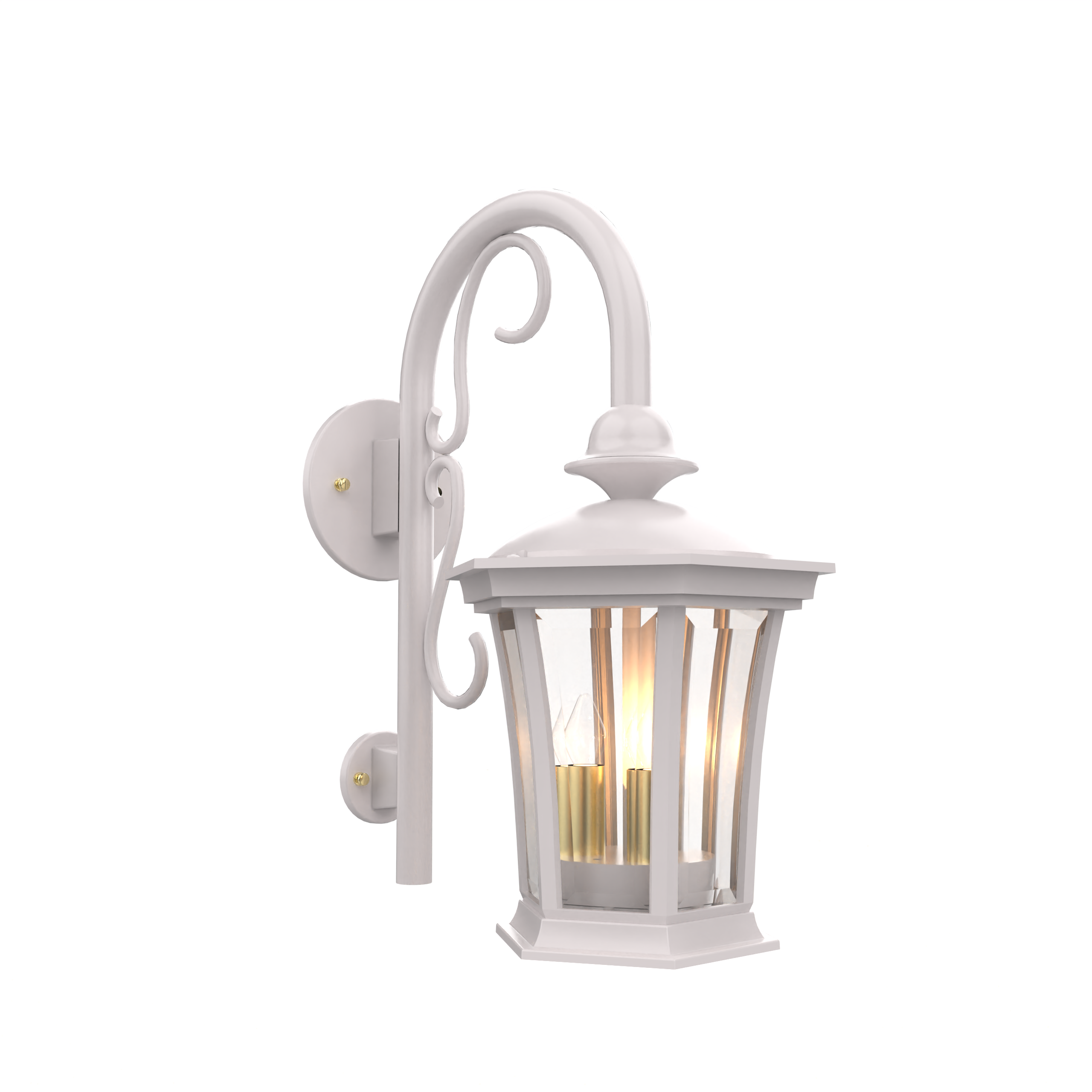 Westminster - Wall mount down with cane open bottom small - 13593