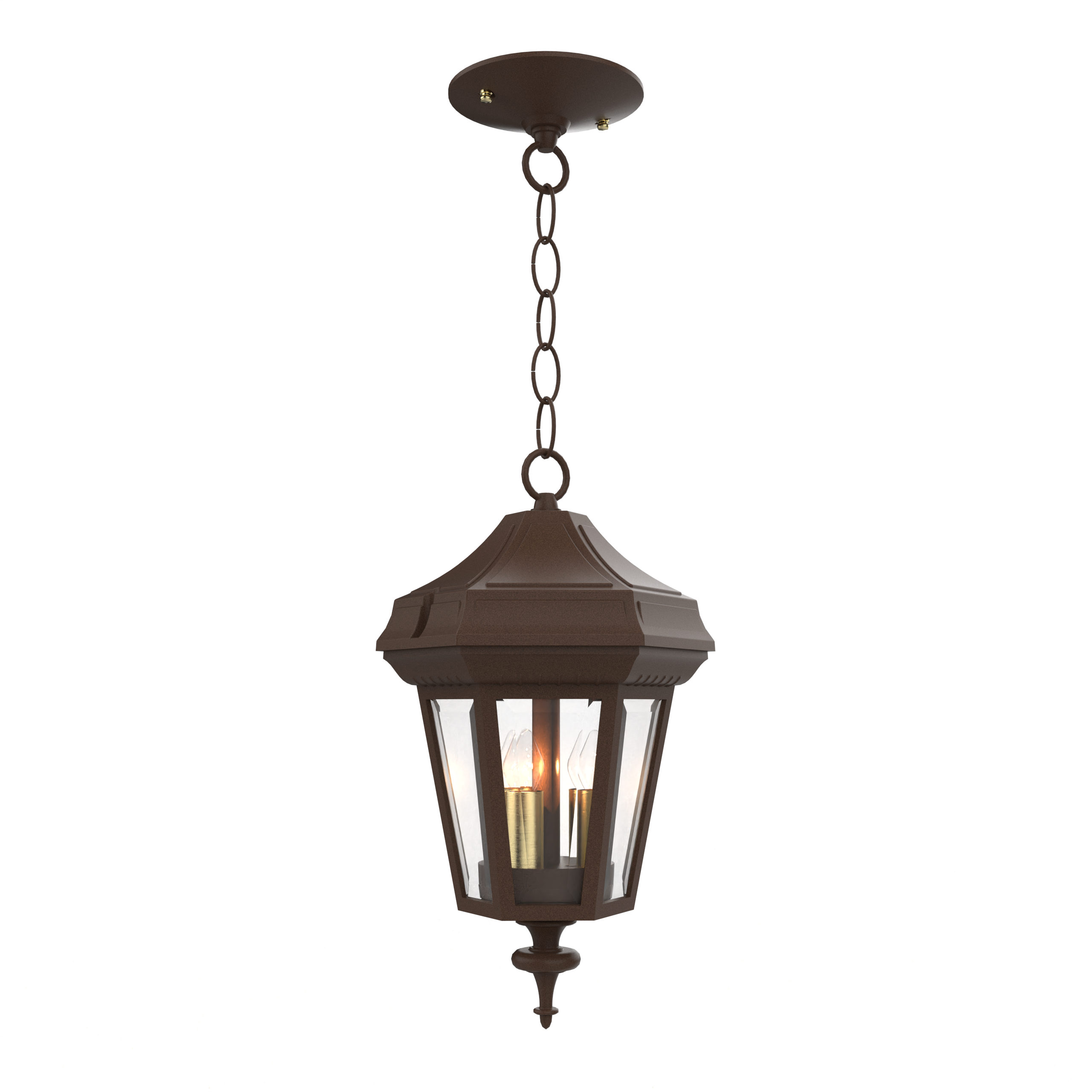 Oxford - Ceiling mounting with chain closed bottom small format - 14855