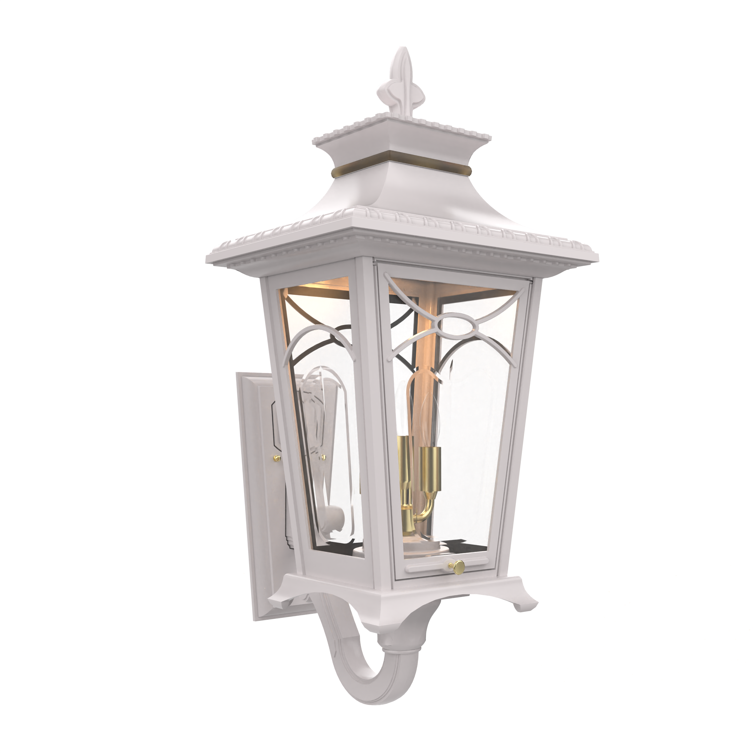 Bellissima - Luminaire mural extérieur montage bras décoratif vers le haut format moyen - 20124