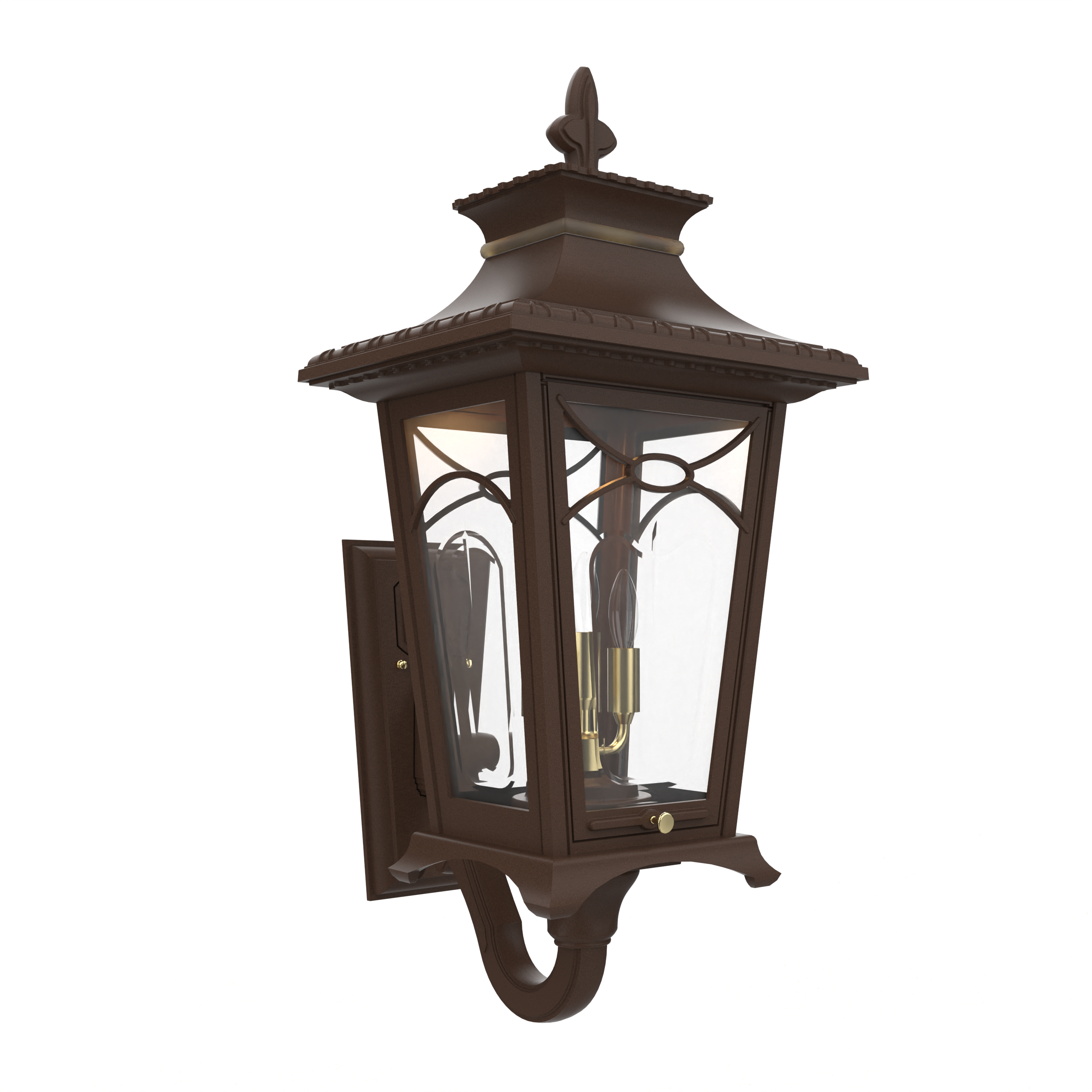 Bellissima - Luminaire mural extérieur montage bras décoratif vers le haut format moyen - 20124