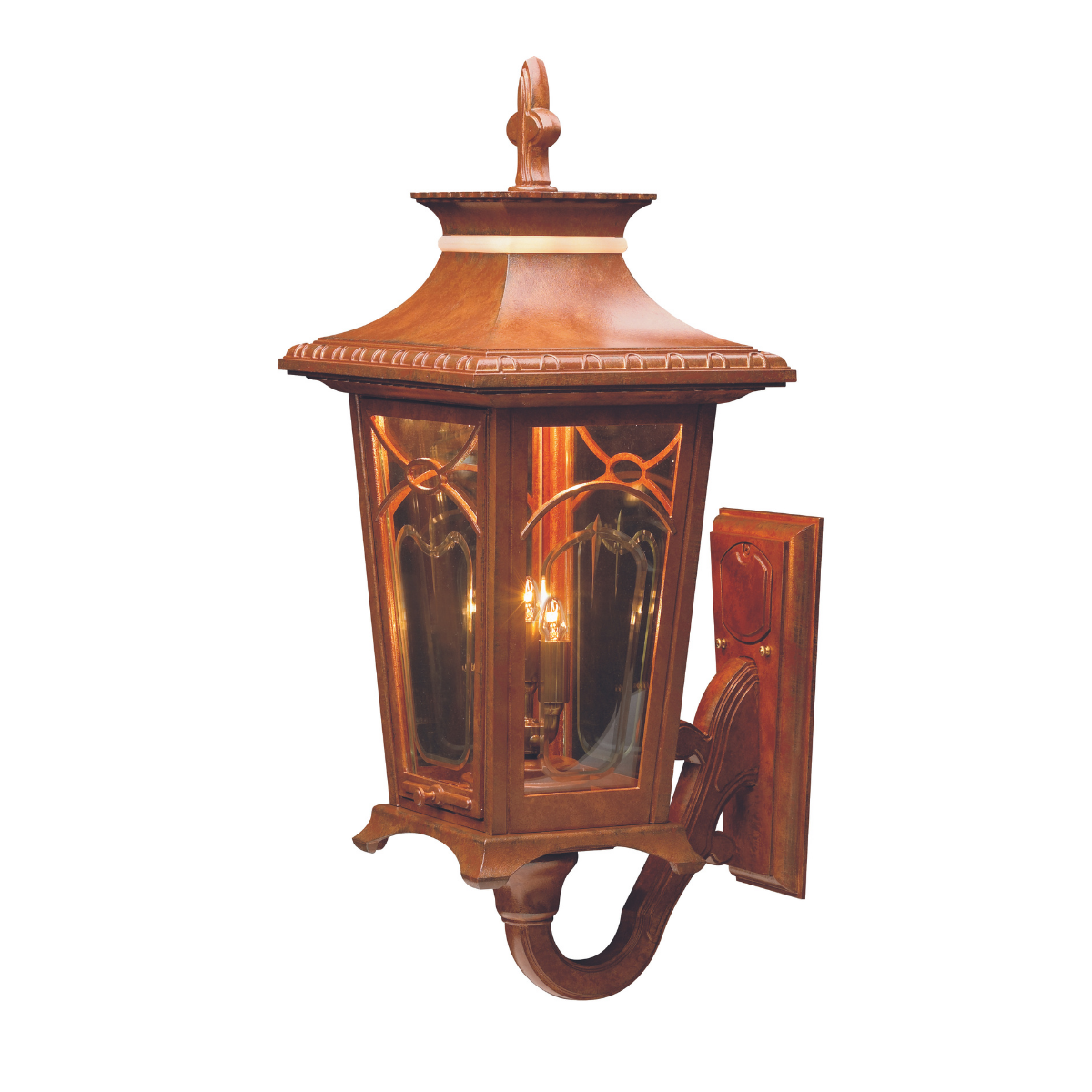 Bellissima - Luminaire mural extérieur montage bras décoratif vers le haut format moyen - 20124