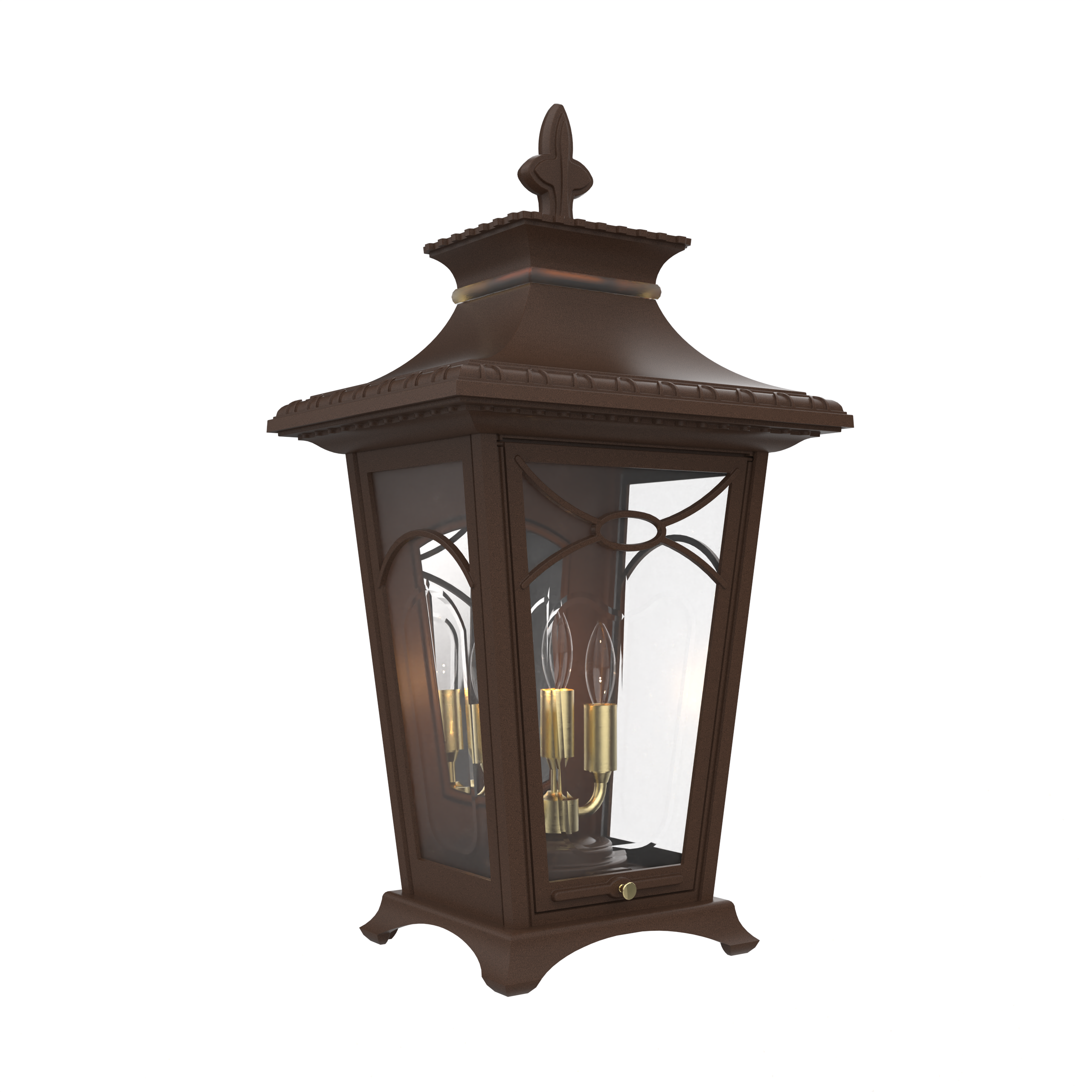 Bellissima - Luminaire mural extérieur montage vers le bas fond fermé format moyen - 20127