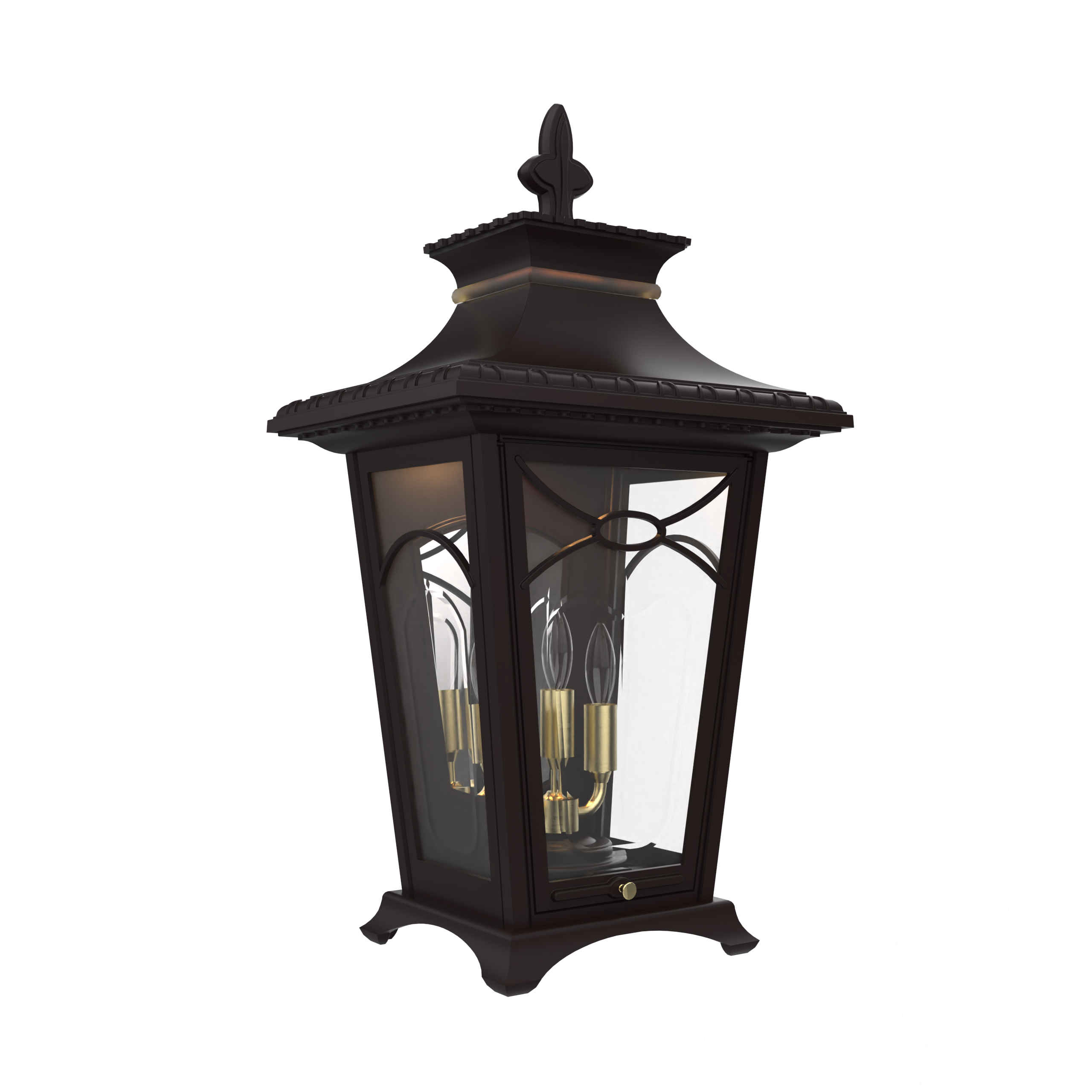 Bellissima - Luminaire mural extérieur montage vers le bas fond fermé format moyen - 20127