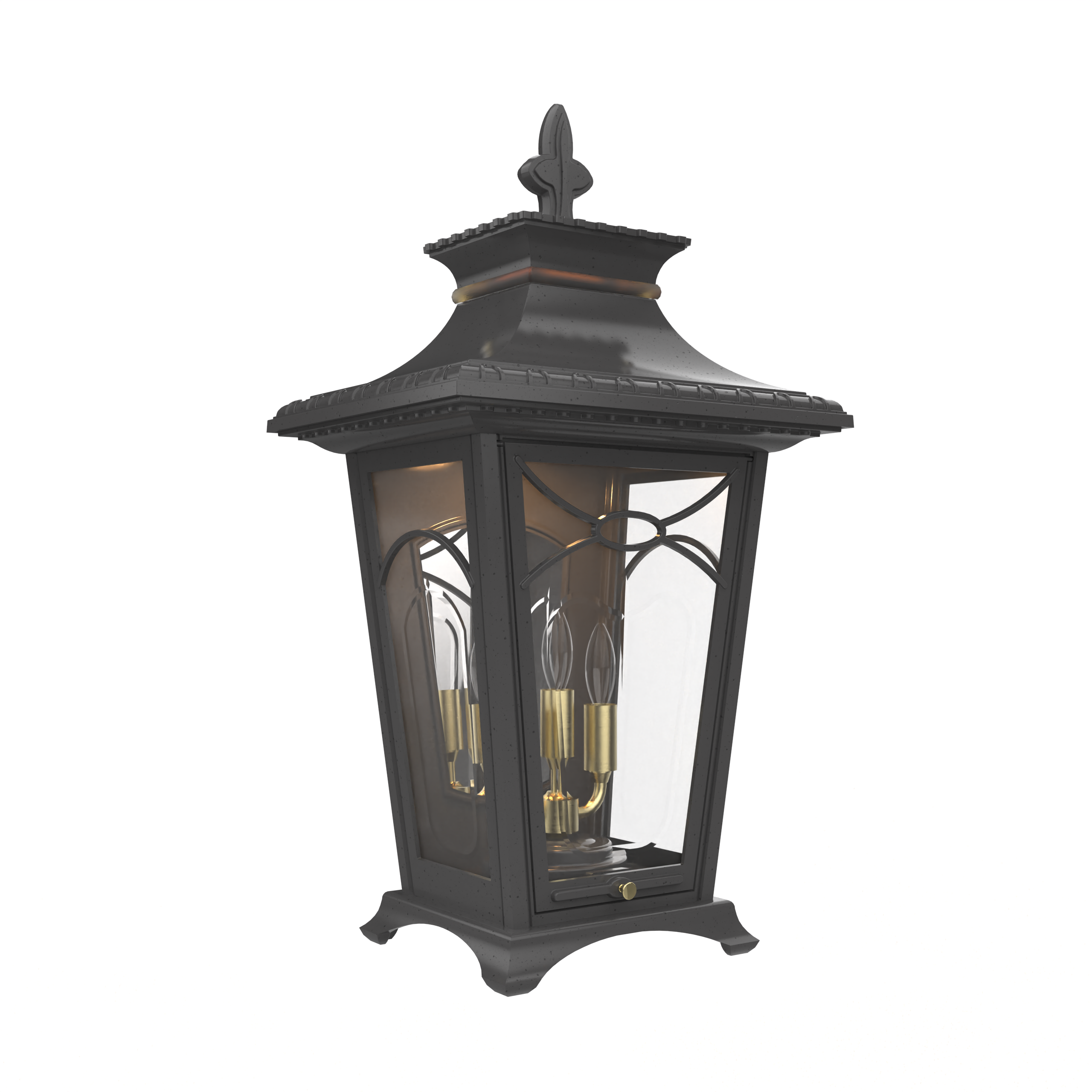 Bellissima - Luminaire mural extérieur montage vers le bas fond fermé format moyen - 20127