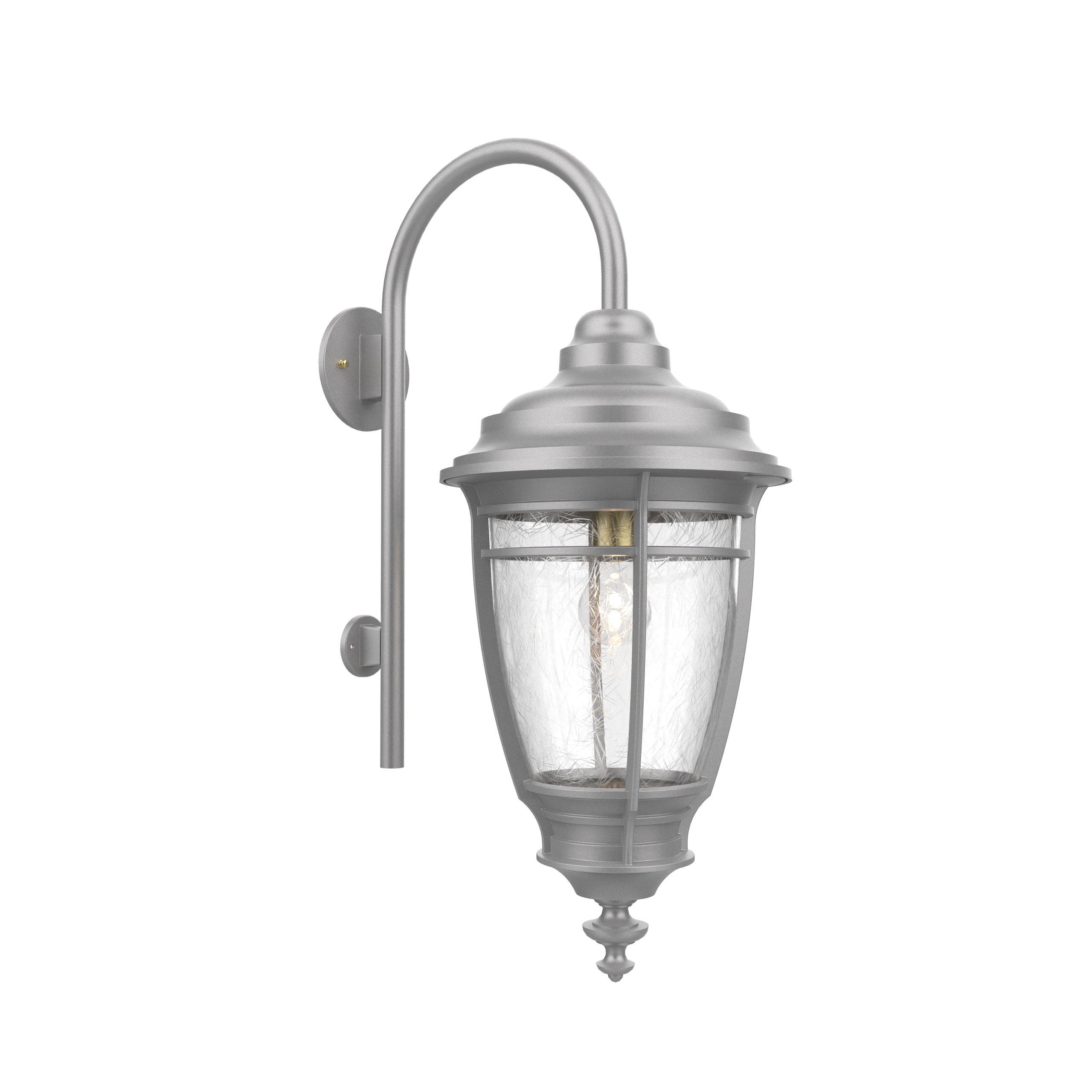 Portland - Luminaire mural extérieur montage avec canne vers le bas fond fermé format moyen - 20299