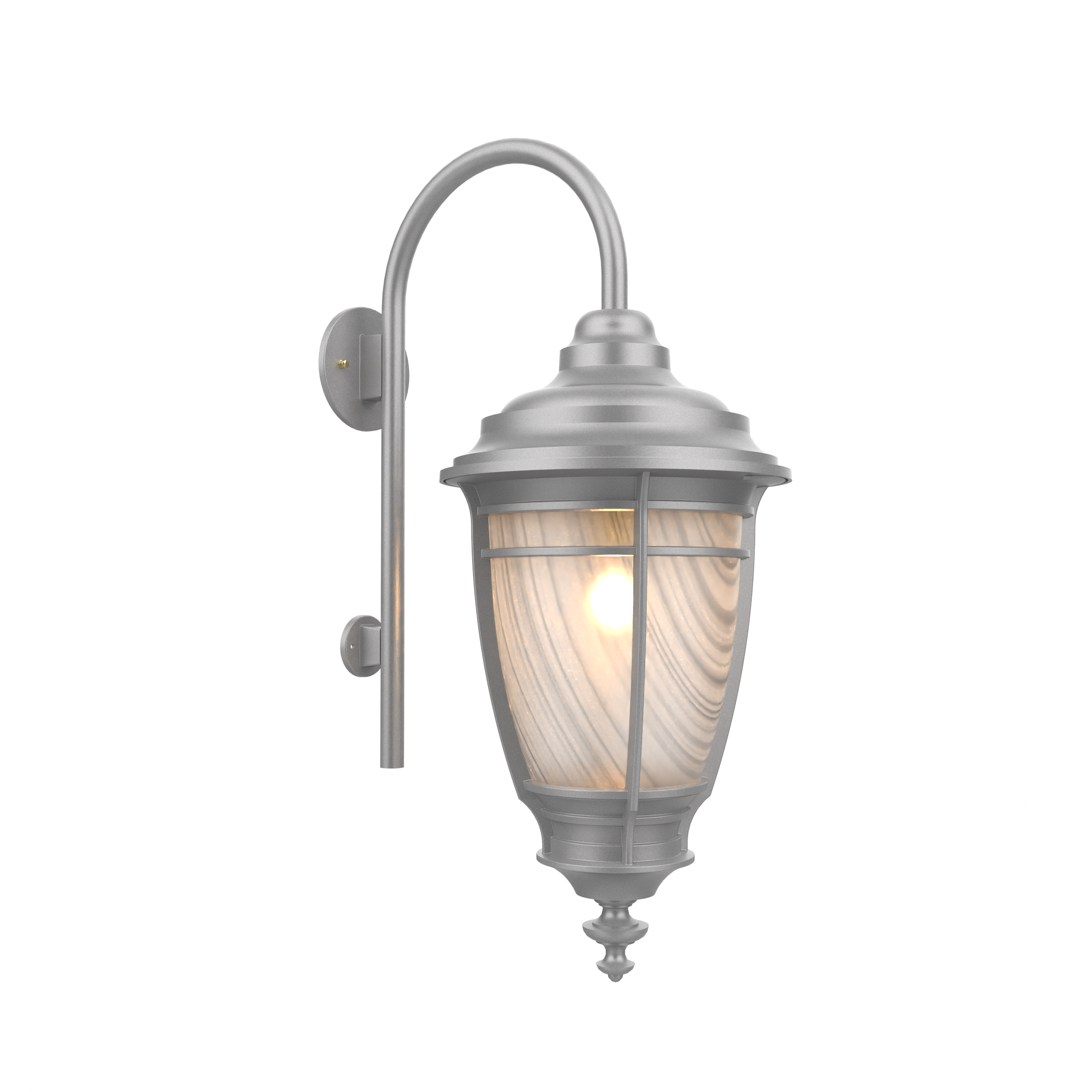 Portland - Luminaire mural extérieur montage avec canne vers le bas fond fermé format moyen - 20299