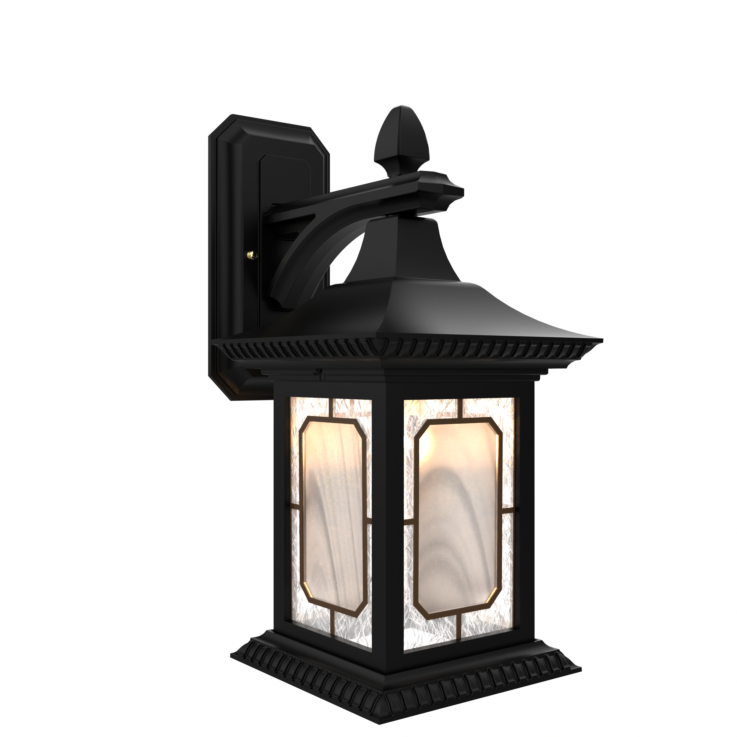 Salzburg - Luminaire mural extérieur montage vers le bas fond ouvert format moyen - 20816