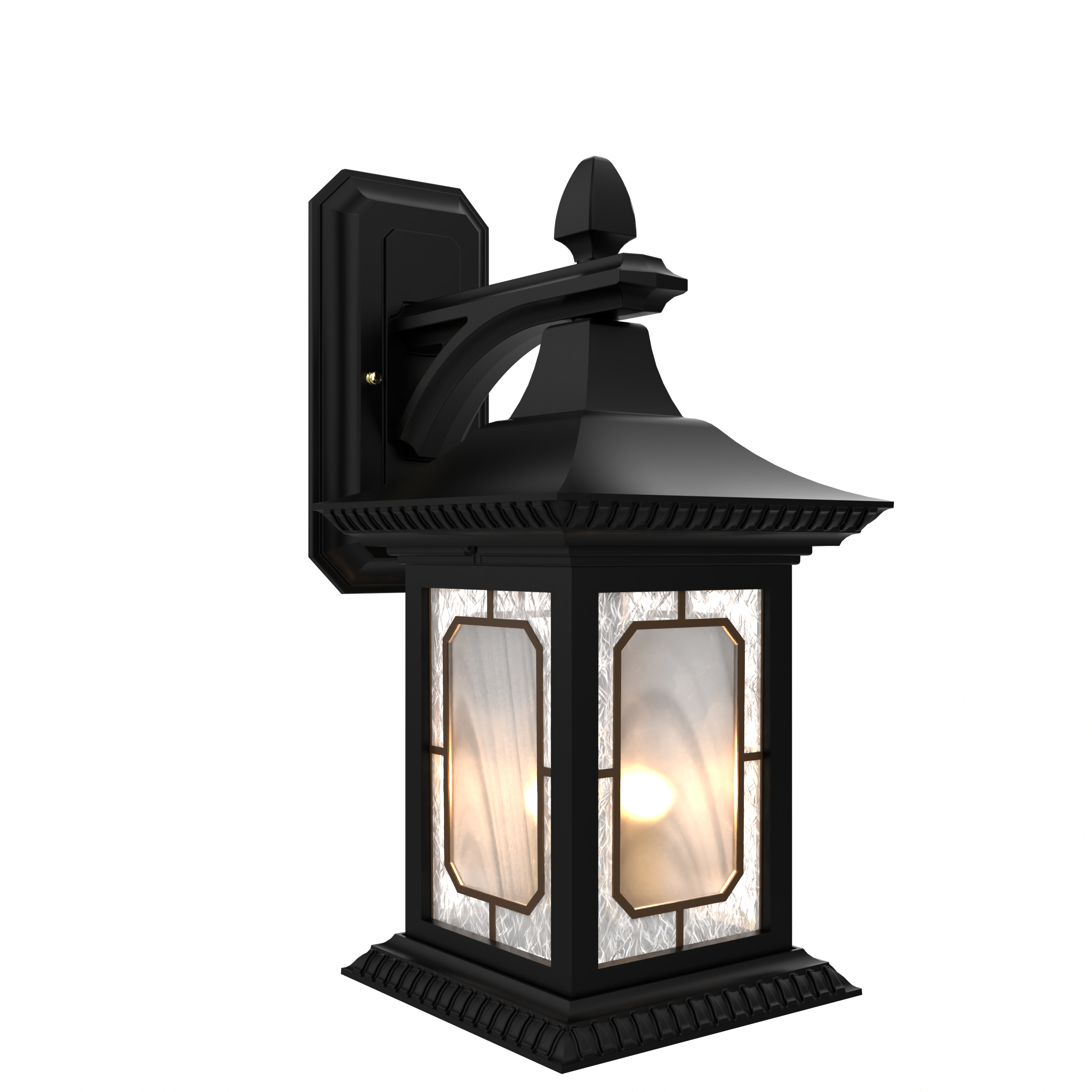 Salzburg - Luminaire mural extérieur montage vers le bas fond ouvert format moyen - 20816