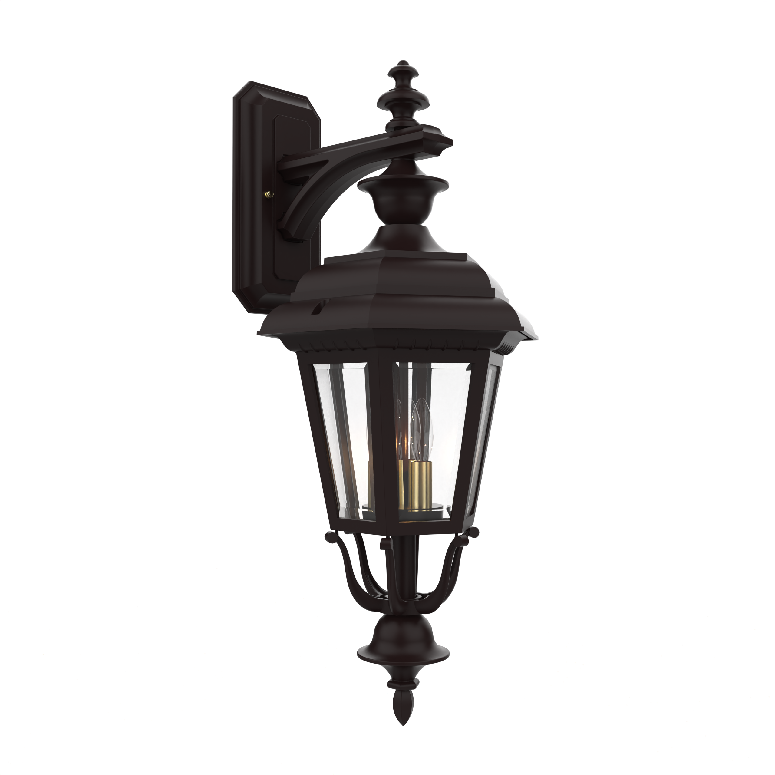 Jamestown - Luminaire mural extérieur montage vers le bas fond fermé format moyen - 21418