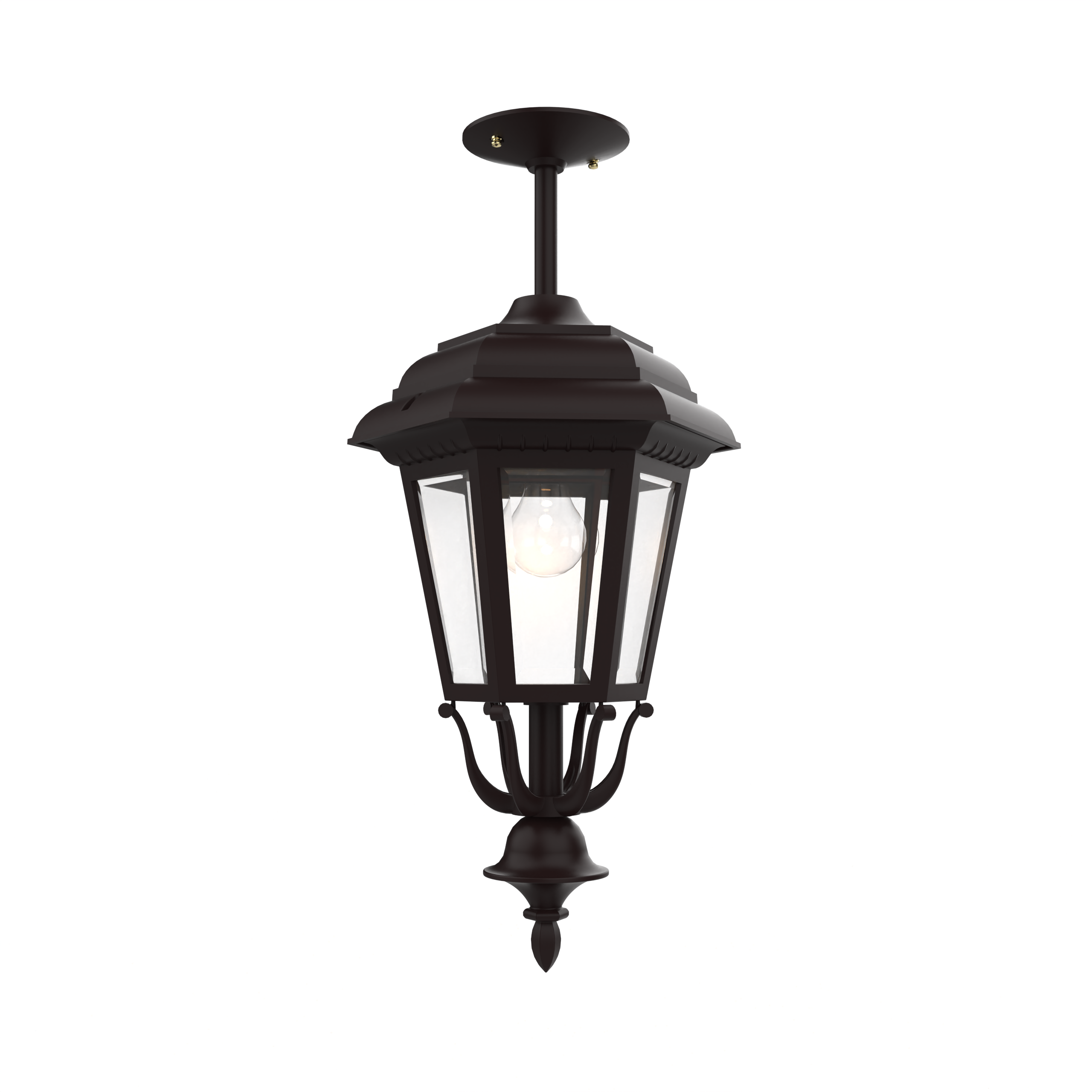 Jamestown - Montage au plafond sur tige fond fermé format moyen - 21457