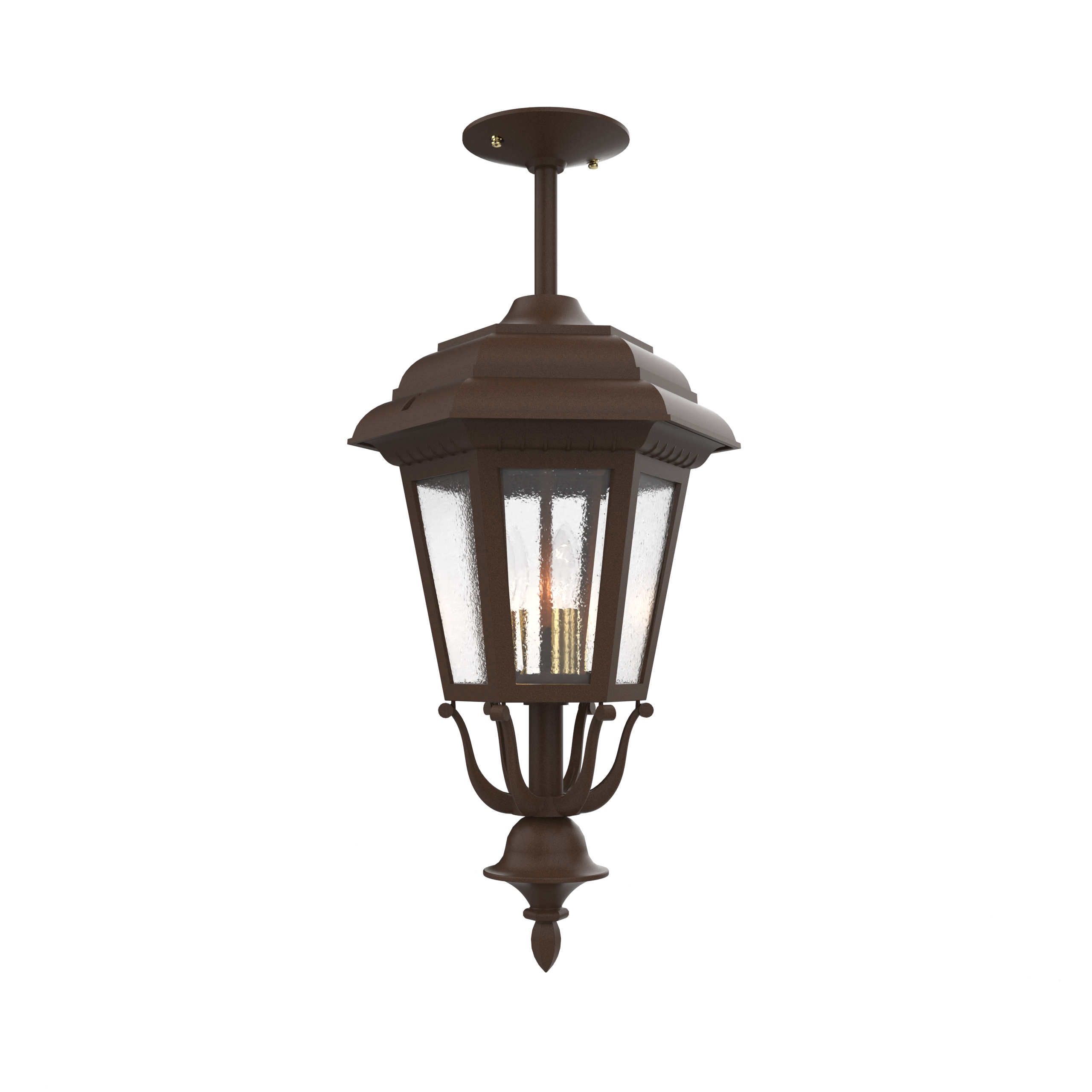 Jamestown - Montage au plafond sur tige fond fermé format moyen - 21457