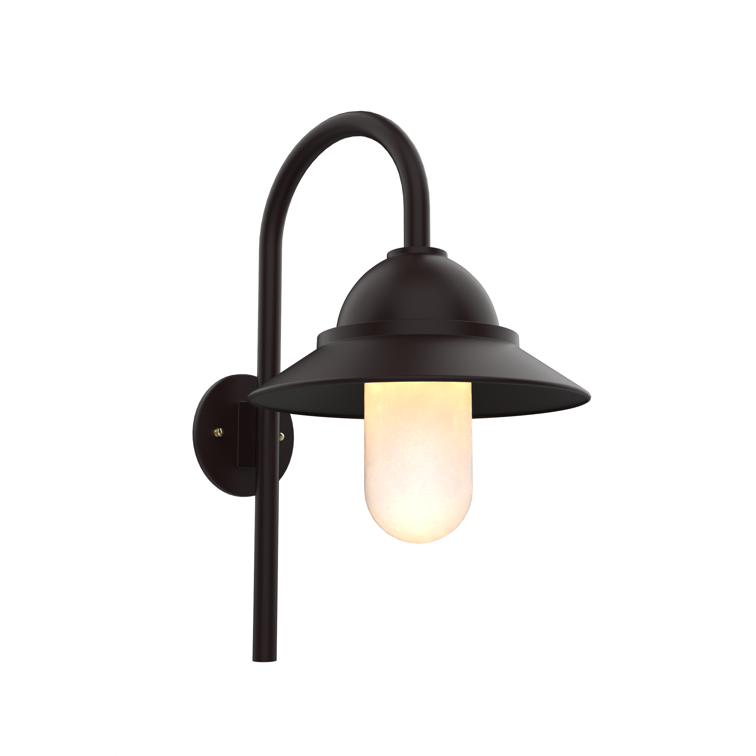 San Francisco - Luminaire mural extérieur montage vers le bas sur canne avec globe format moyen - 22399