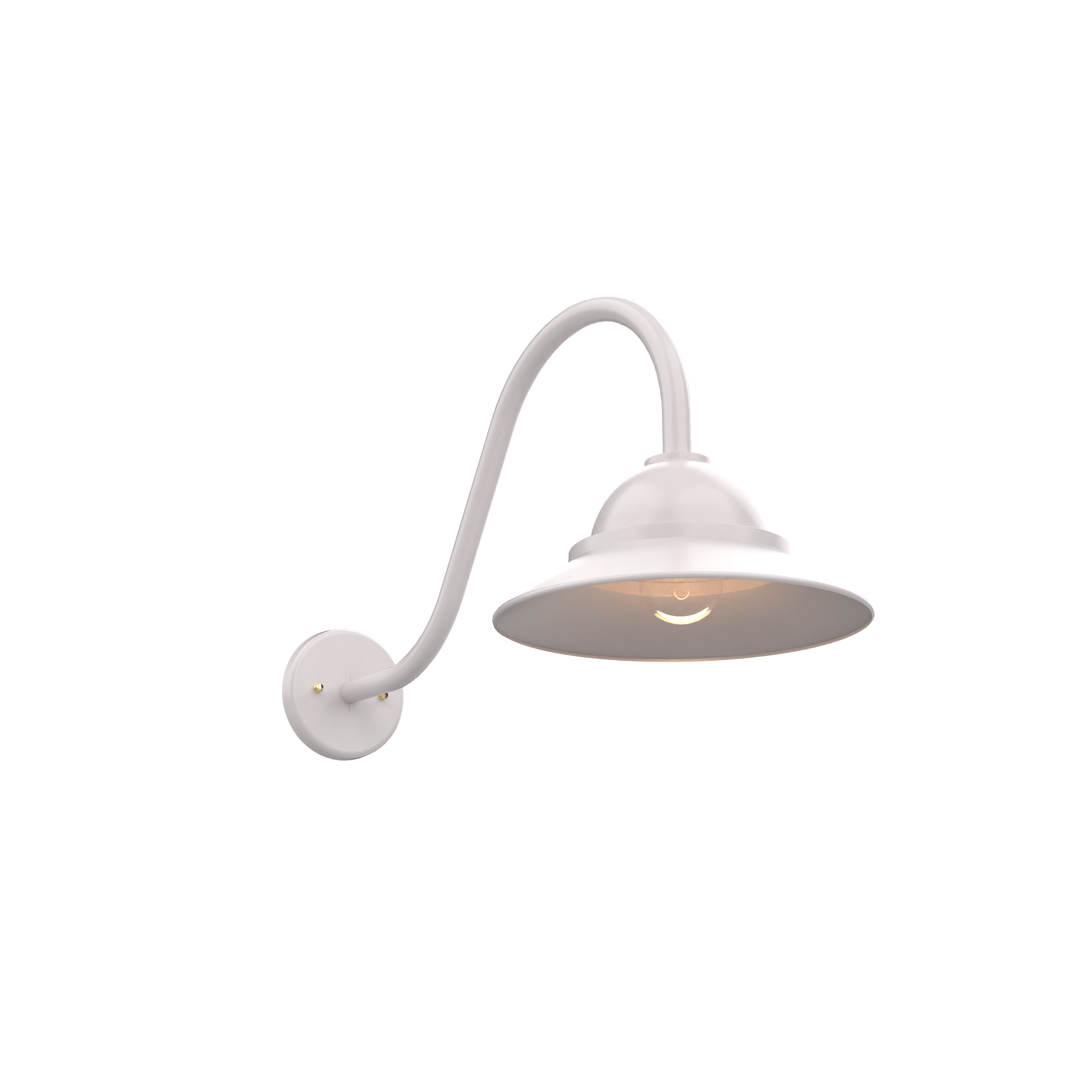 San Francisco - Luminaire mural extérieur montage vers le bas sur col de cygne fond ouvert format moyen - 22492