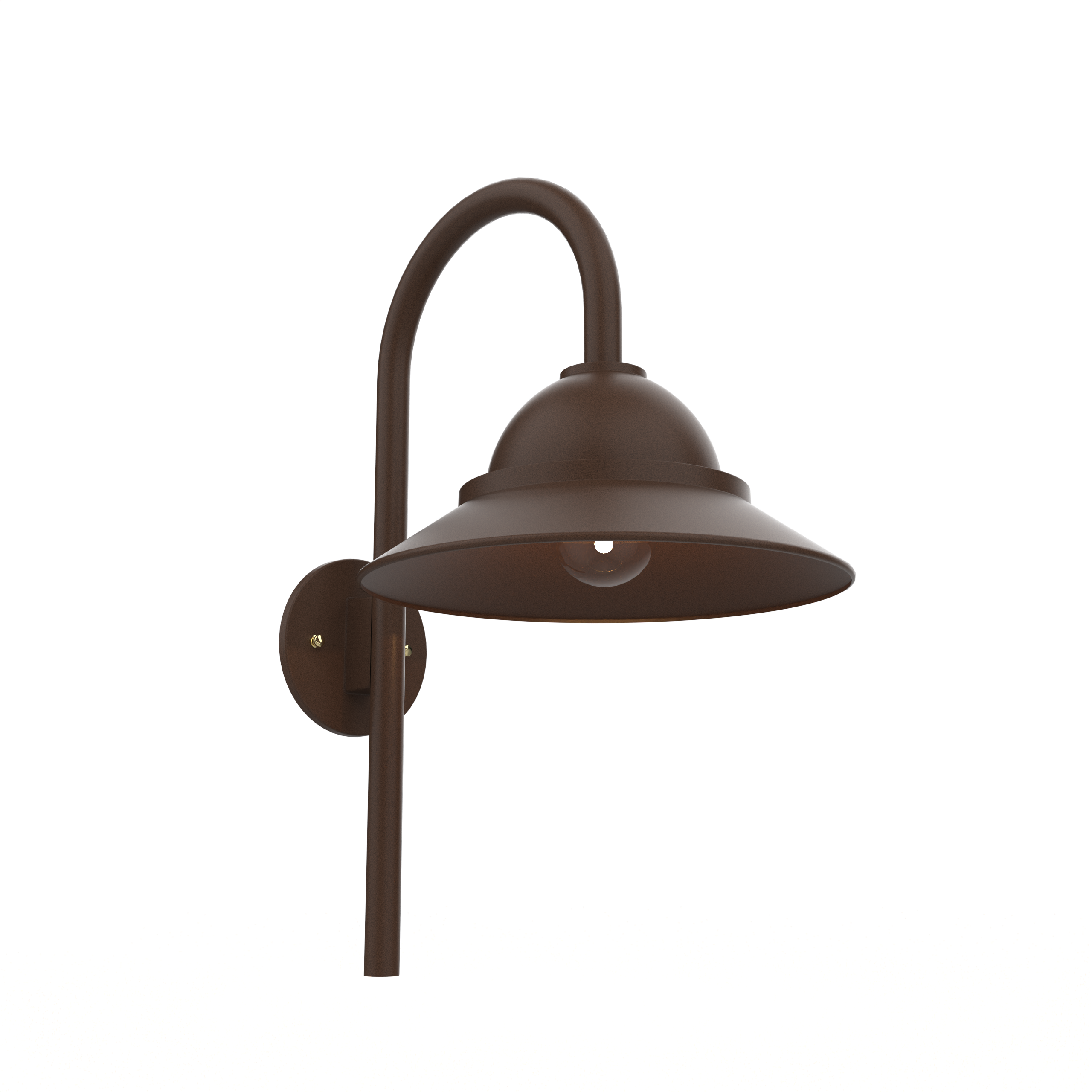 San Francisco - Luminaire mural extérieur montage vers le bas sur canne fond ouvert format moyen - 22499