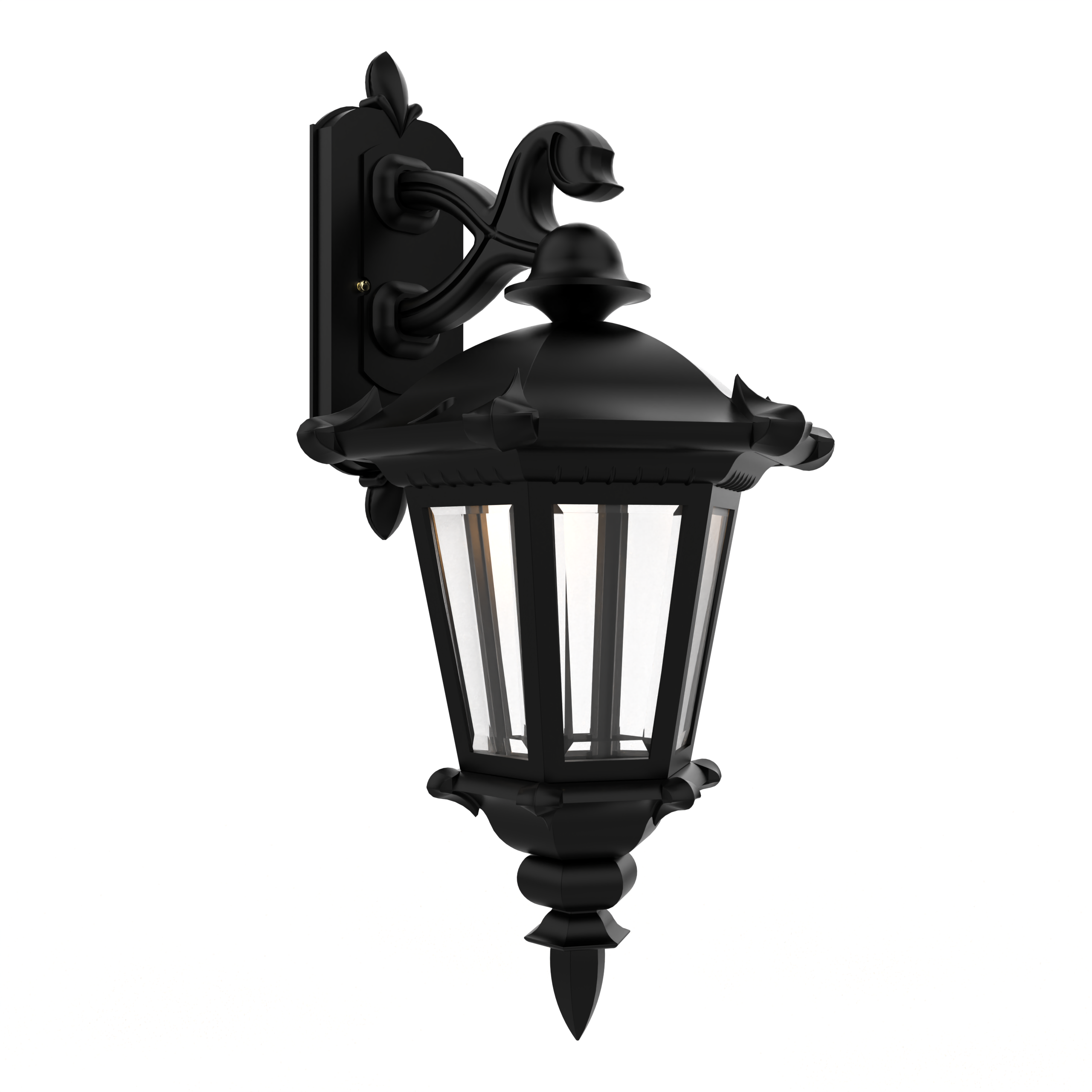 Montpellier - Luminaire mural extérieur montage vers le bas fond fermé format moyen - 23315