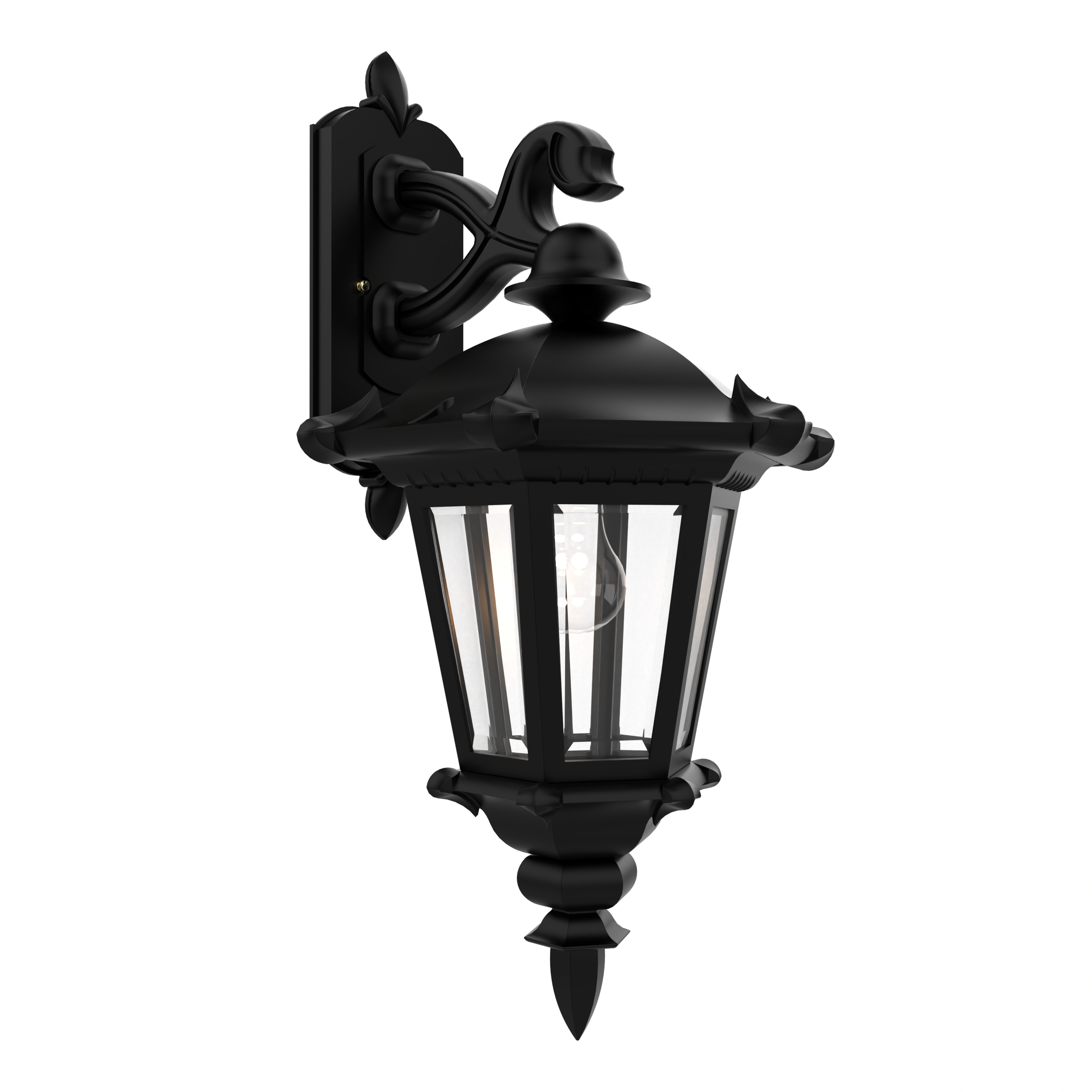 Montpellier - Luminaire mural extérieur montage vers le bas fond fermé format moyen - 23315