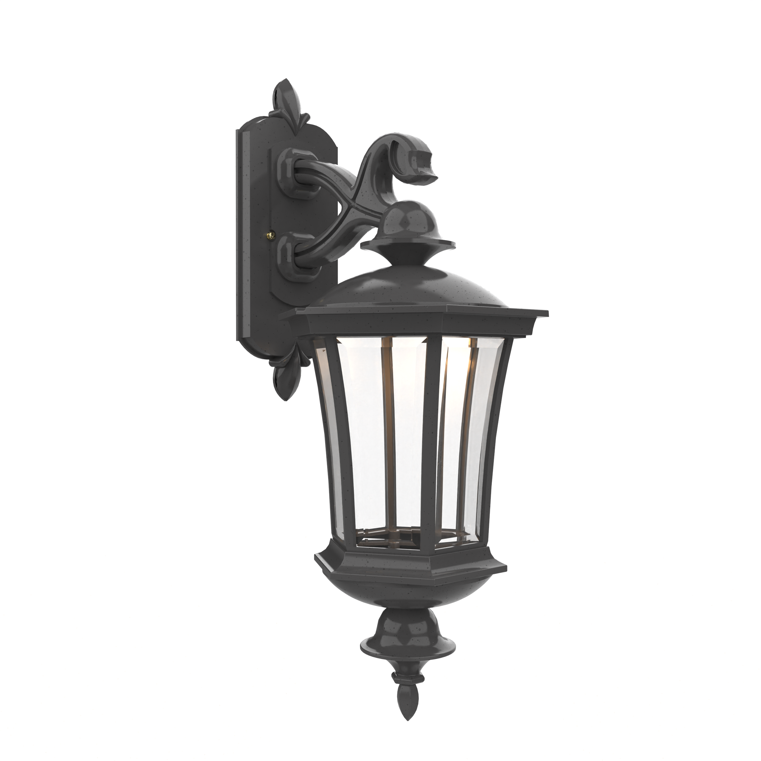 Westminster - Luminaire mural extérieur montage bras décoratif vers le bas fond fermé format moyen - 23515