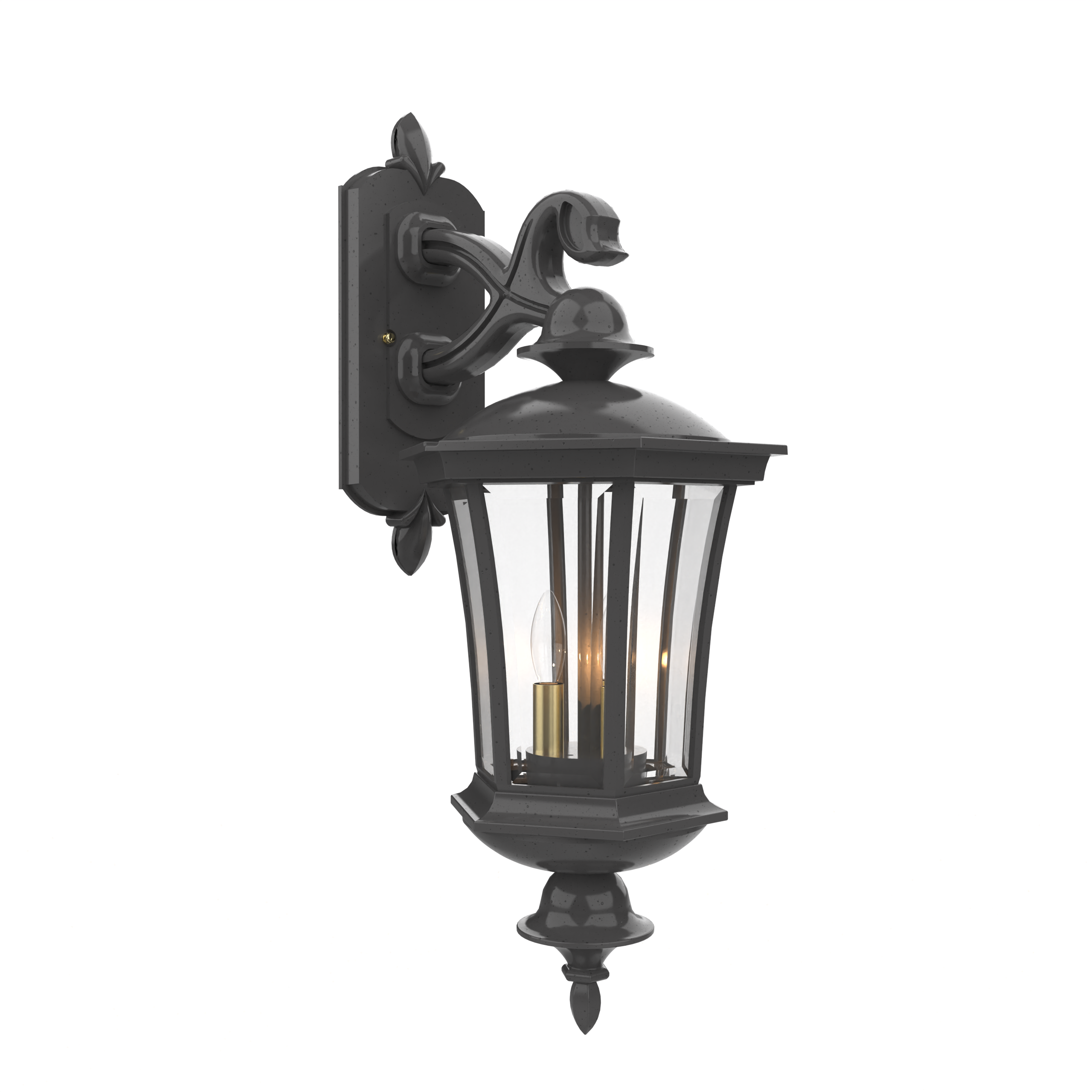 Westminster - Luminaire mural extérieur montage bras décoratif vers le bas fond fermé format moyen - 23515