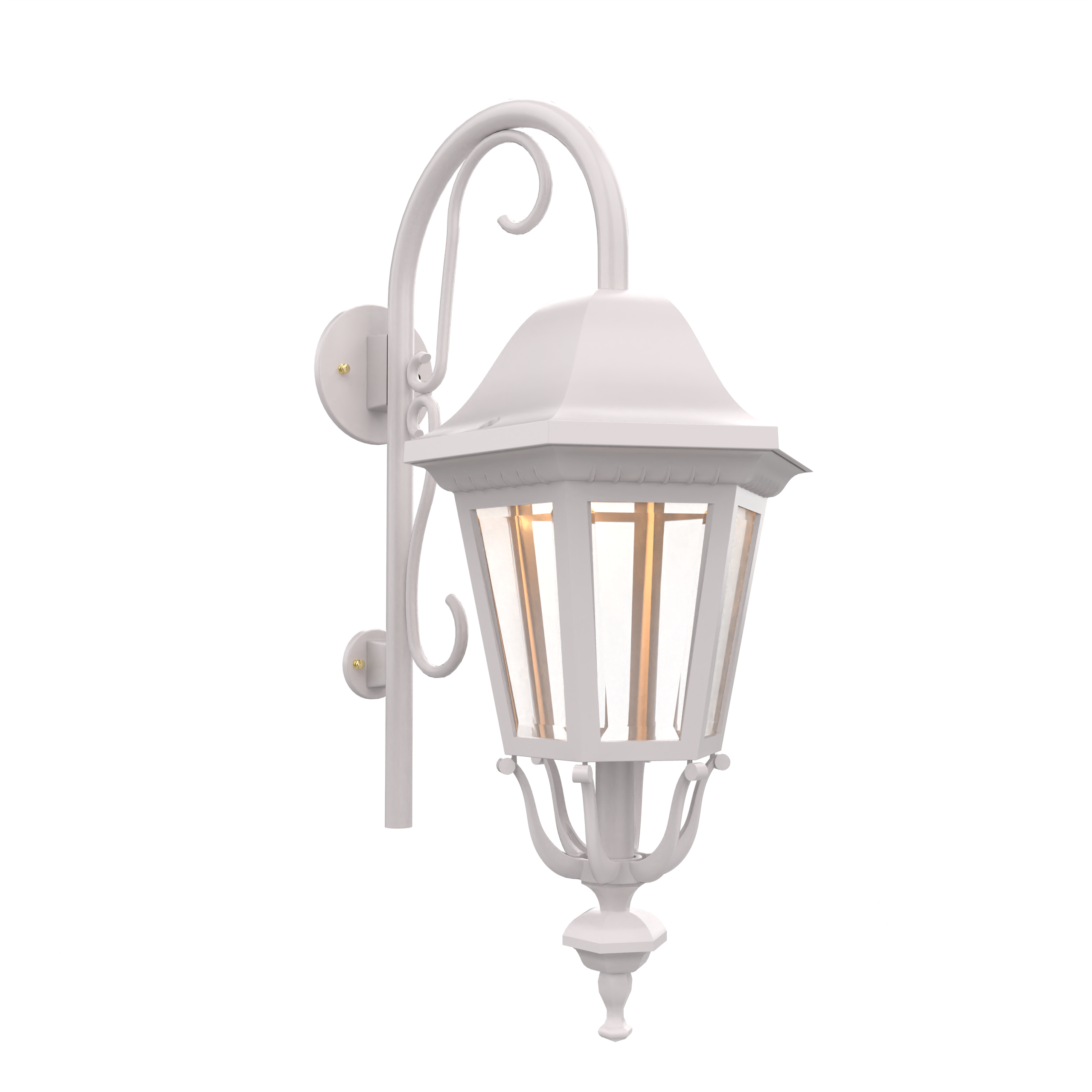 Florence - Luminaire mural extérieur montage vers le bas avec canne fond fermé format moyen - 23798