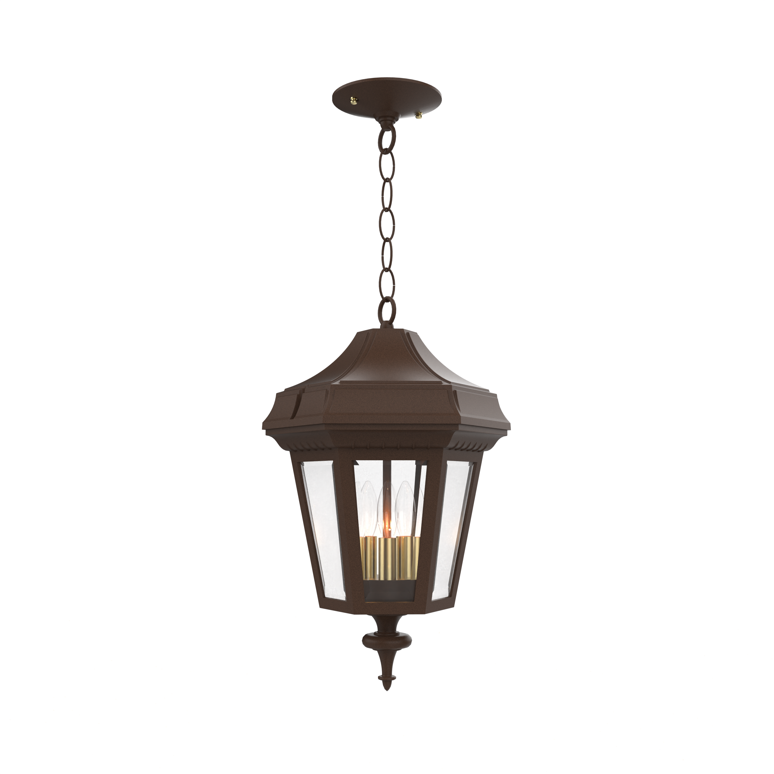 Oxford - Montage au plafond avec chaine fond fermé format moyen - 24855