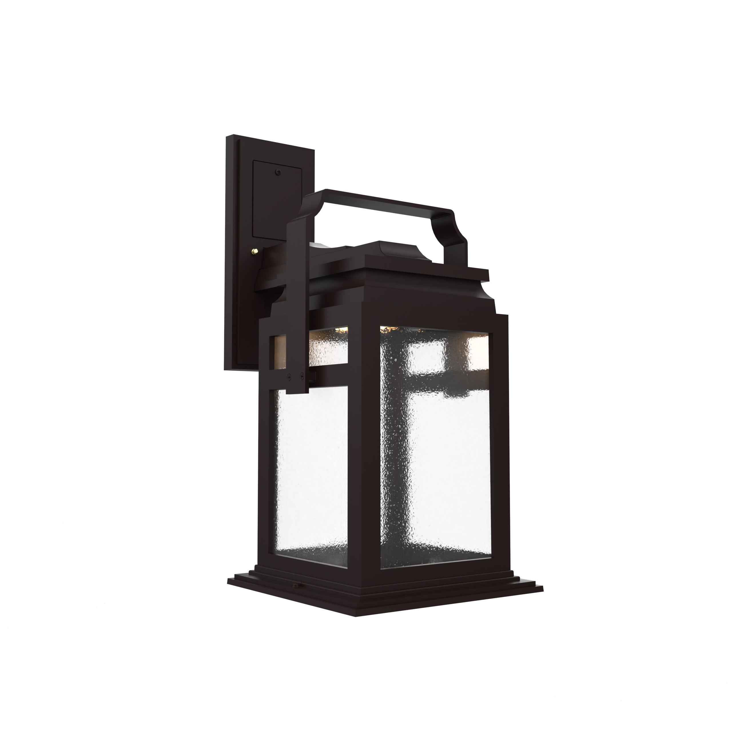 Serie 65e - Luminaire mural extérieur montage vers le bas fond ouvert format moyen - 26501