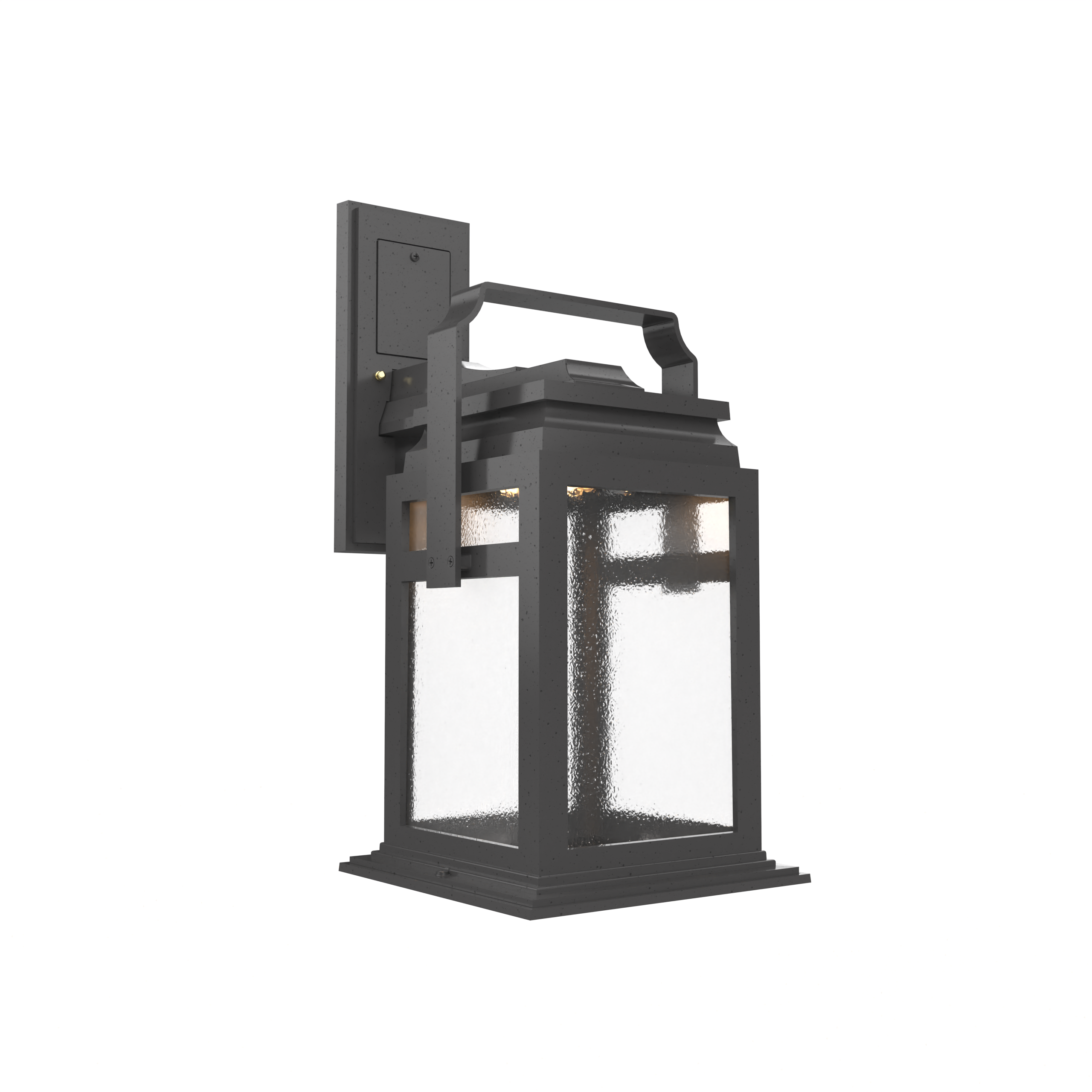 Serie 65e - Luminaire mural extérieur montage vers le bas fond ouvert format moyen - 26501