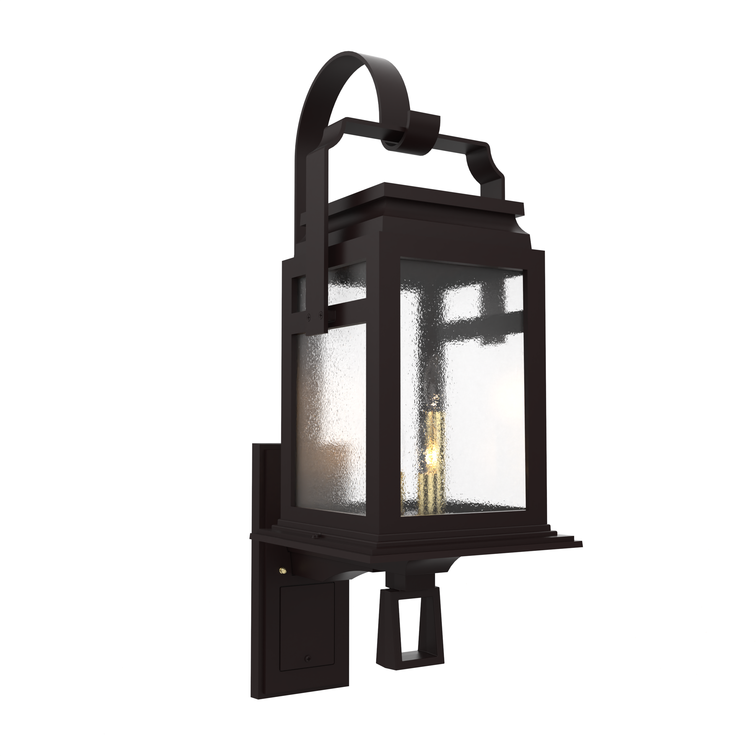 Serie 65e - Luminaire mural extérieur montage vers le haut avec anse format moyen - 26504