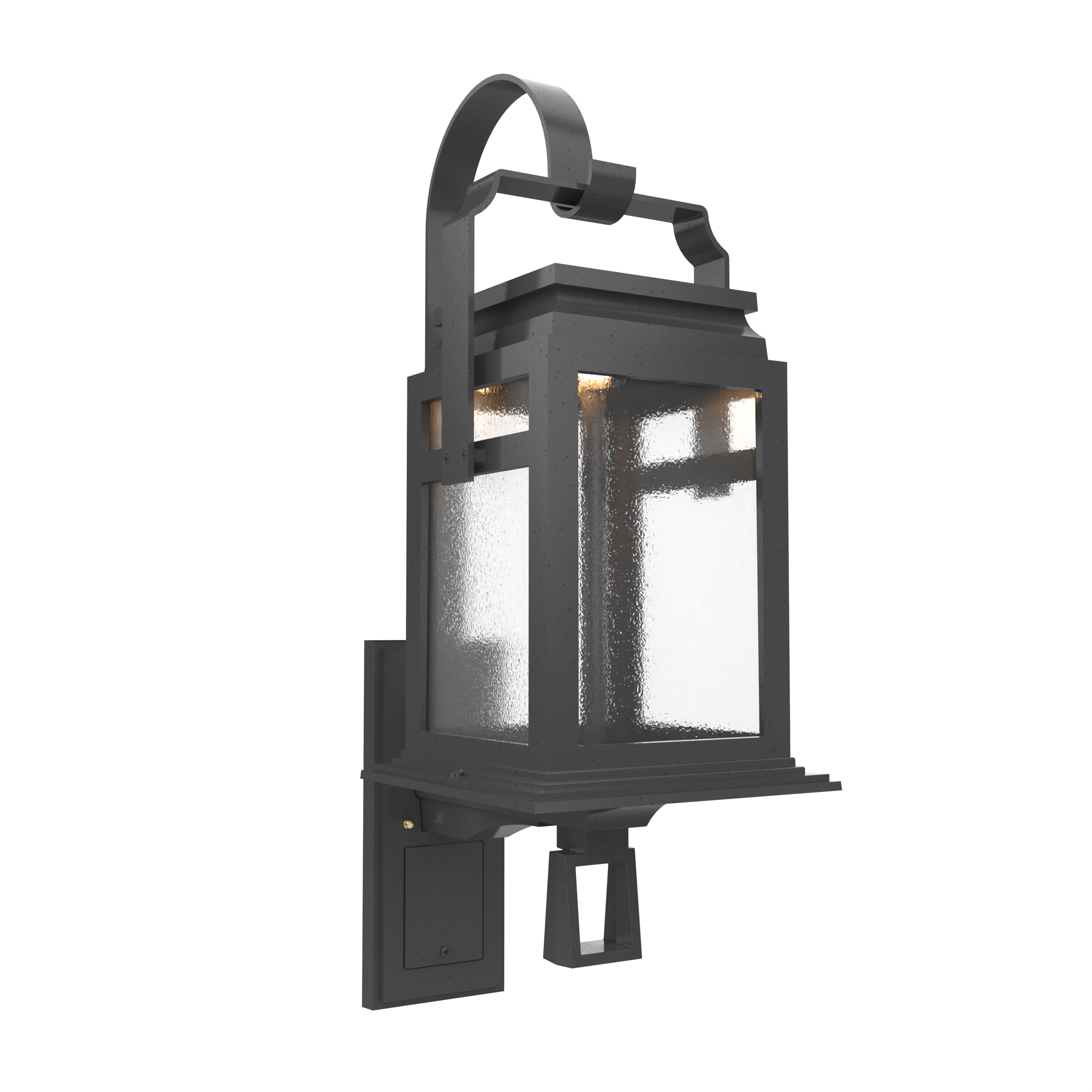 Serie 65e - Luminaire mural extérieur montage vers le haut avec anse format moyen - 26504