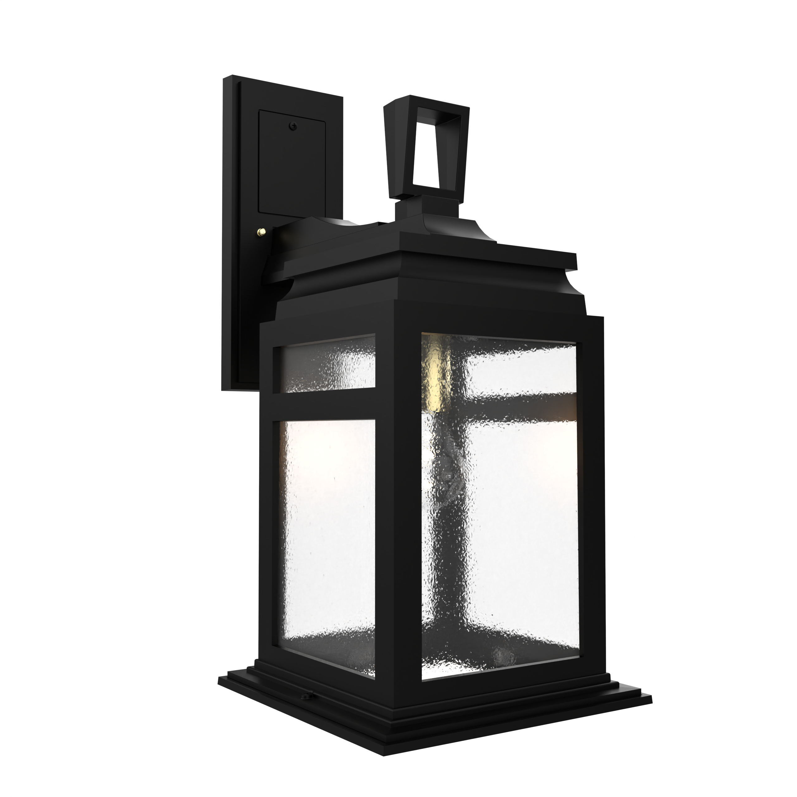 Serie 65e - Luminaire mural extérieur montage vers le bas fond ouvert format moyen - 26601