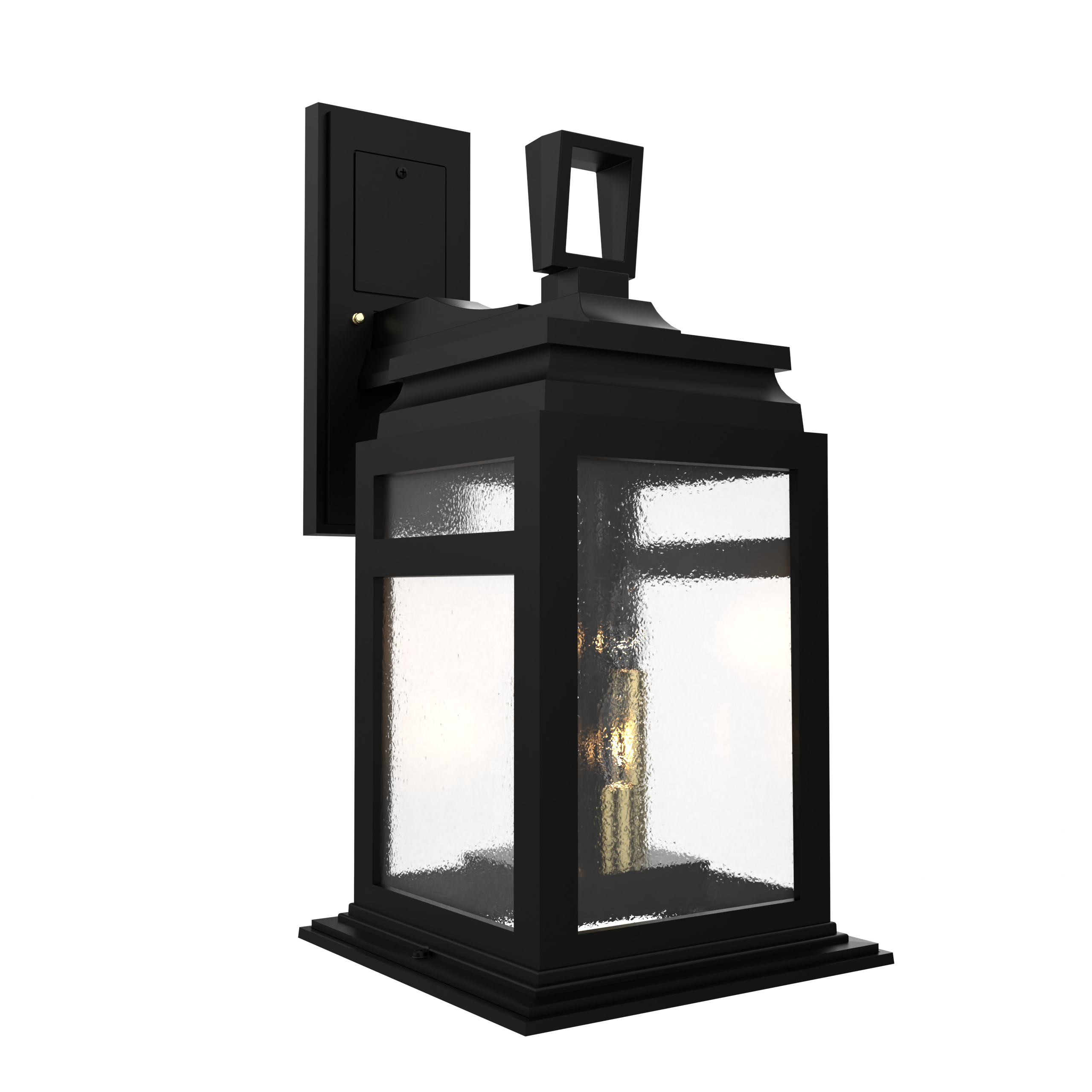 Serie 65e - Luminaire mural extérieur montage vers le bas fond ouvert format moyen - 26601