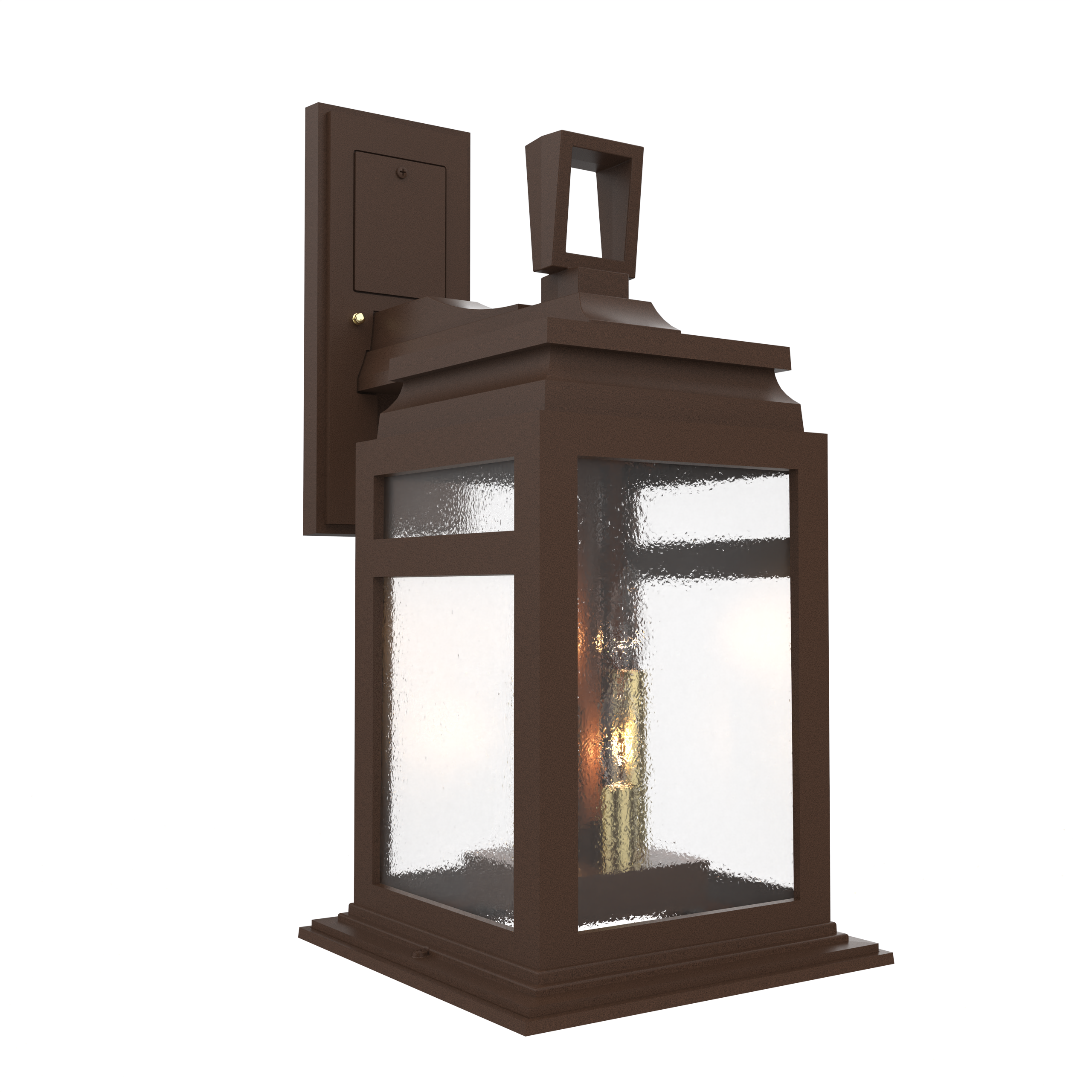 Serie 65e - Luminaire mural extérieur montage vers le bas fond ouvert format moyen - 26601