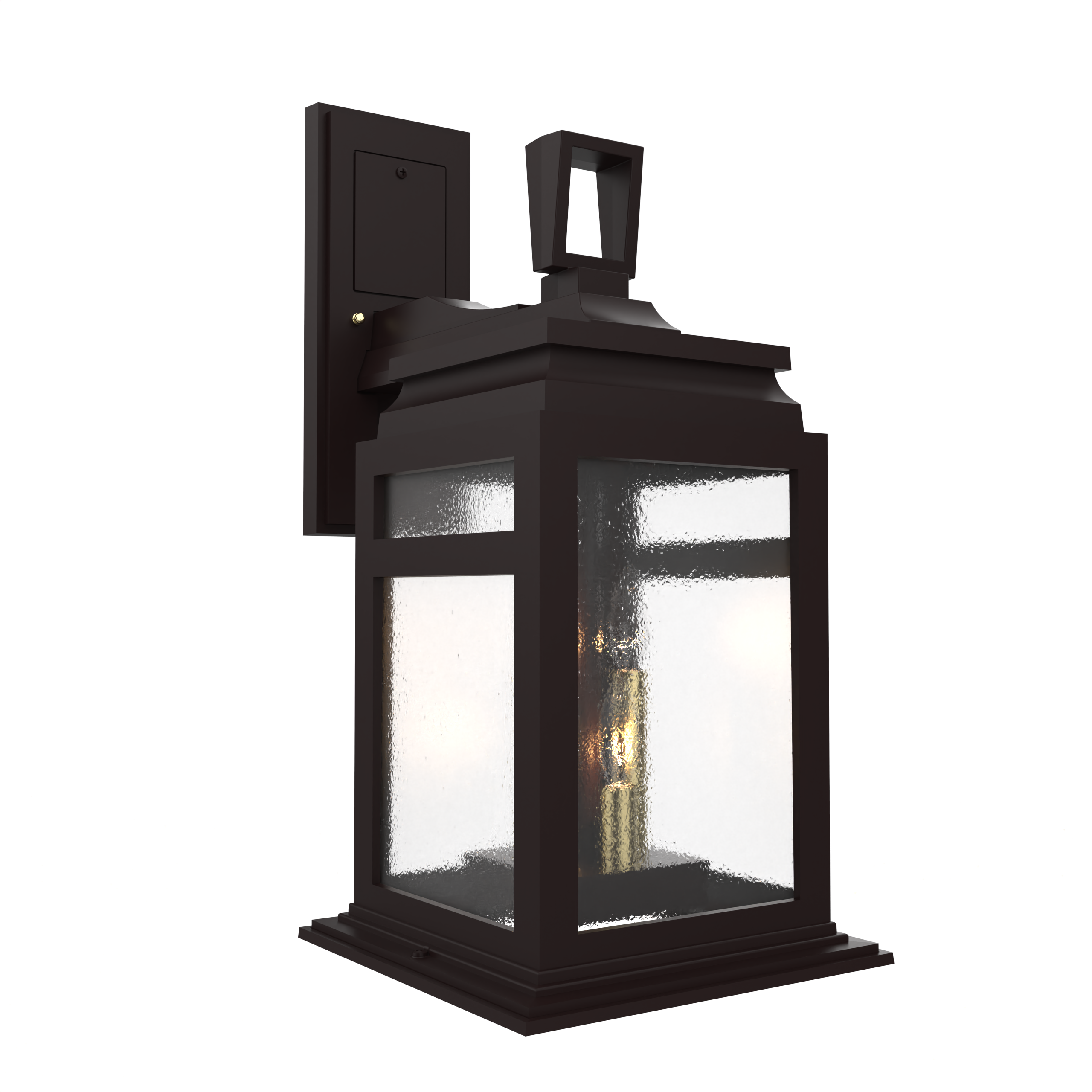 Serie 65e - Luminaire mural extérieur montage vers le bas fond ouvert format moyen - 26601