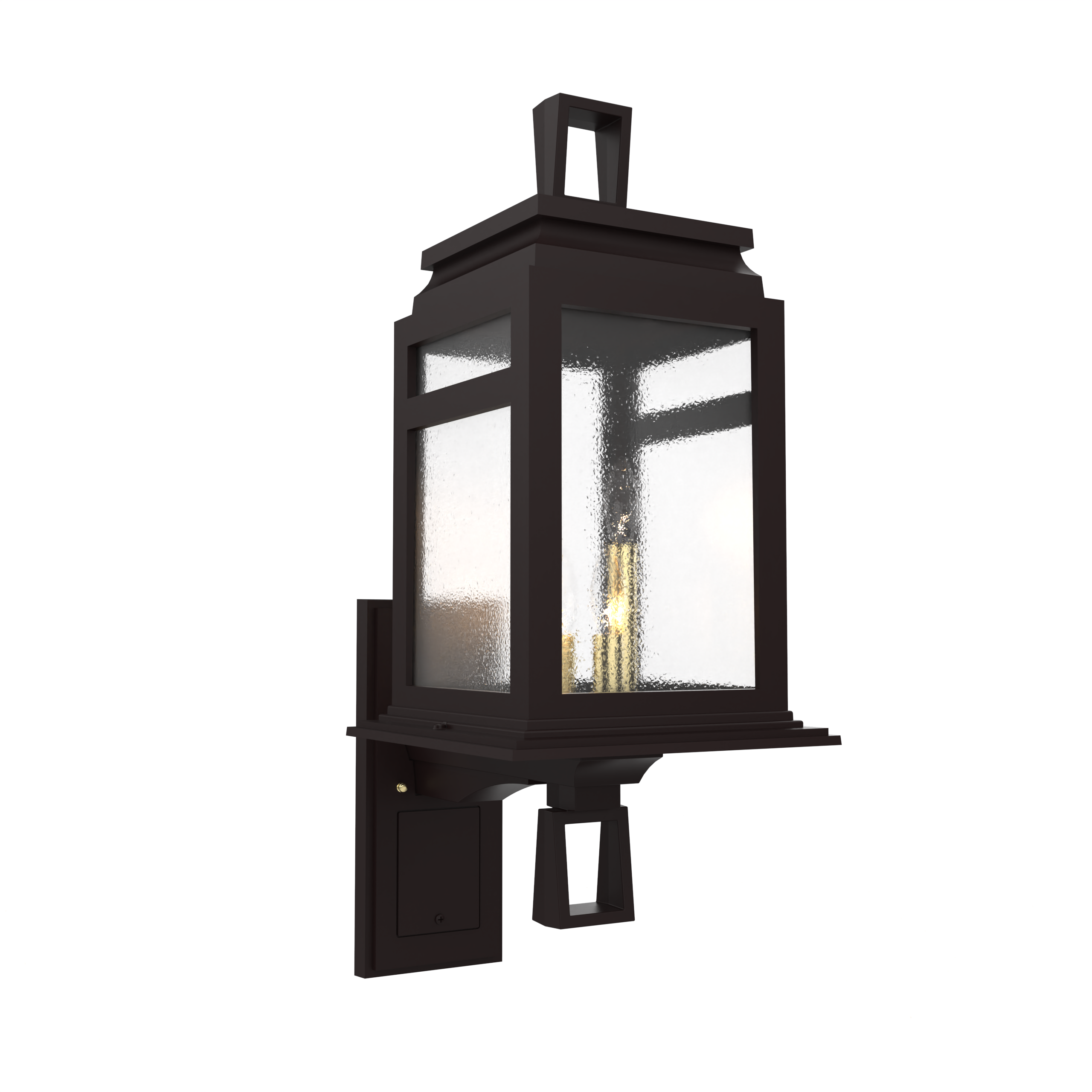 Serie 65e - Luminaire mural extérieur montage vers le haut format moyen - 26602