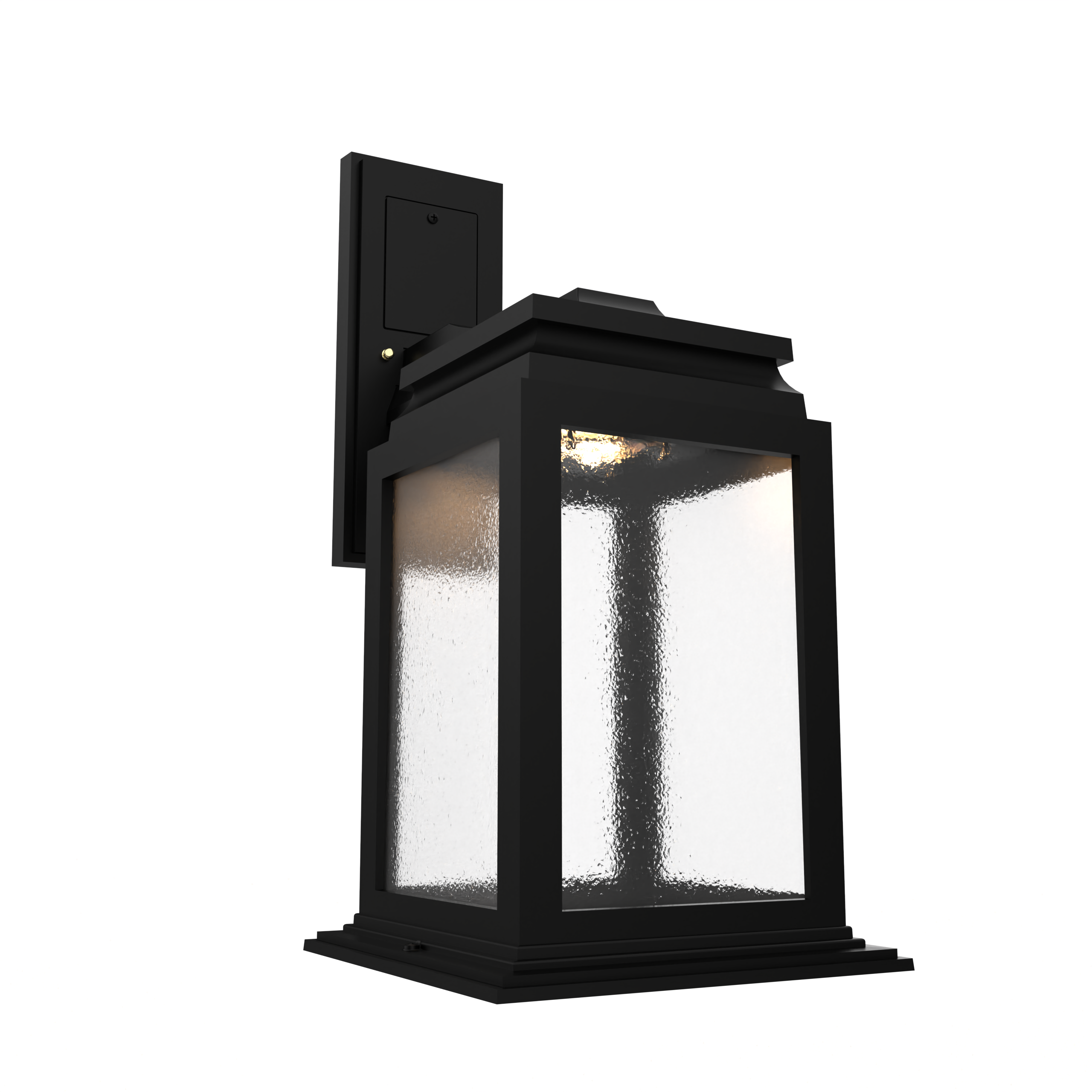 Serie 65e - Luminaire mural extérieur montage vers le bas fond ouvert format moyen - 26701