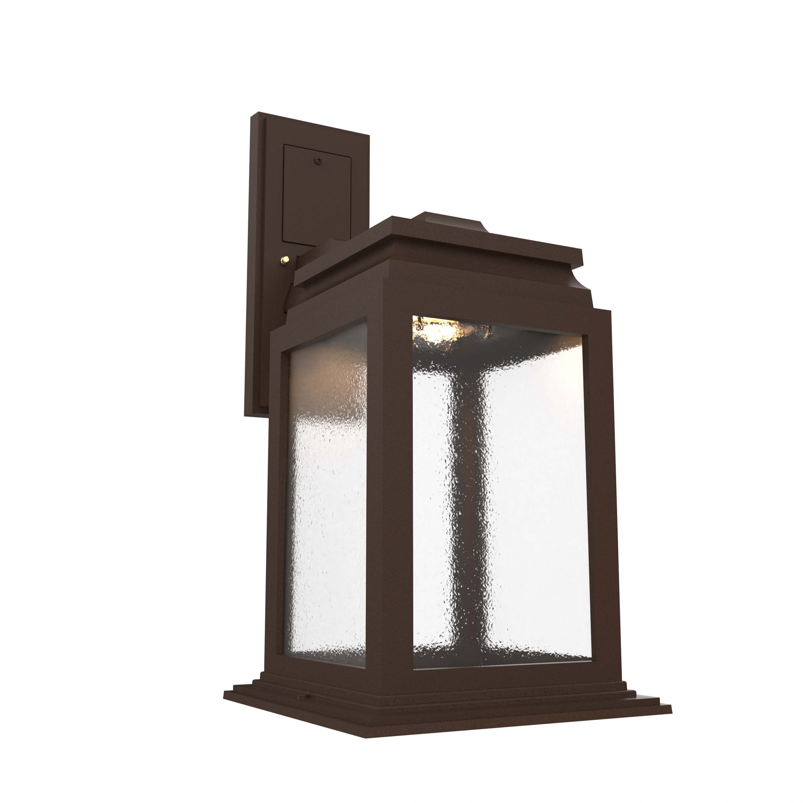 Serie 65e - Luminaire mural extérieur montage vers le bas fond ouvert format moyen - 26701