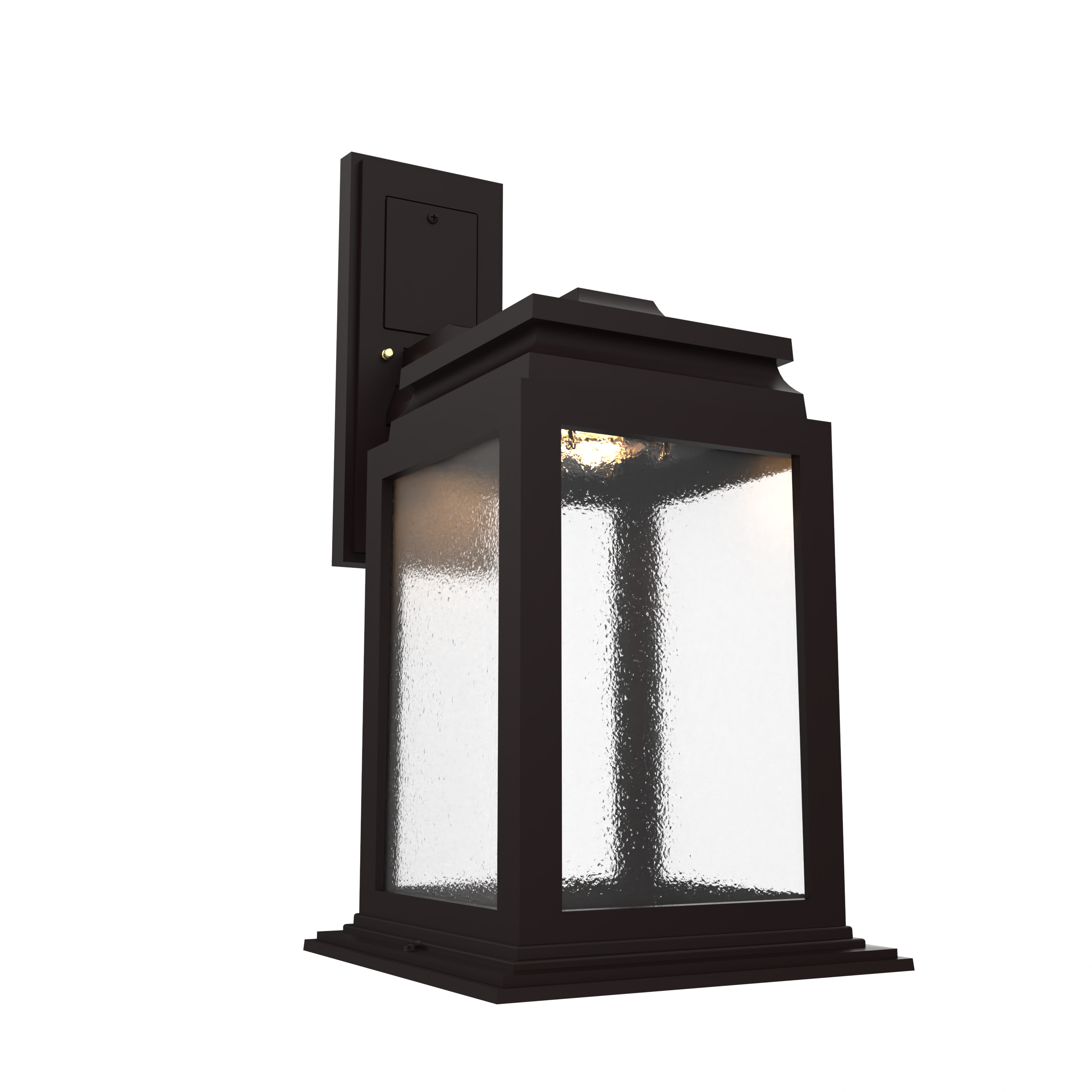 Serie 65e - Luminaire mural extérieur montage vers le bas fond ouvert format moyen - 26701