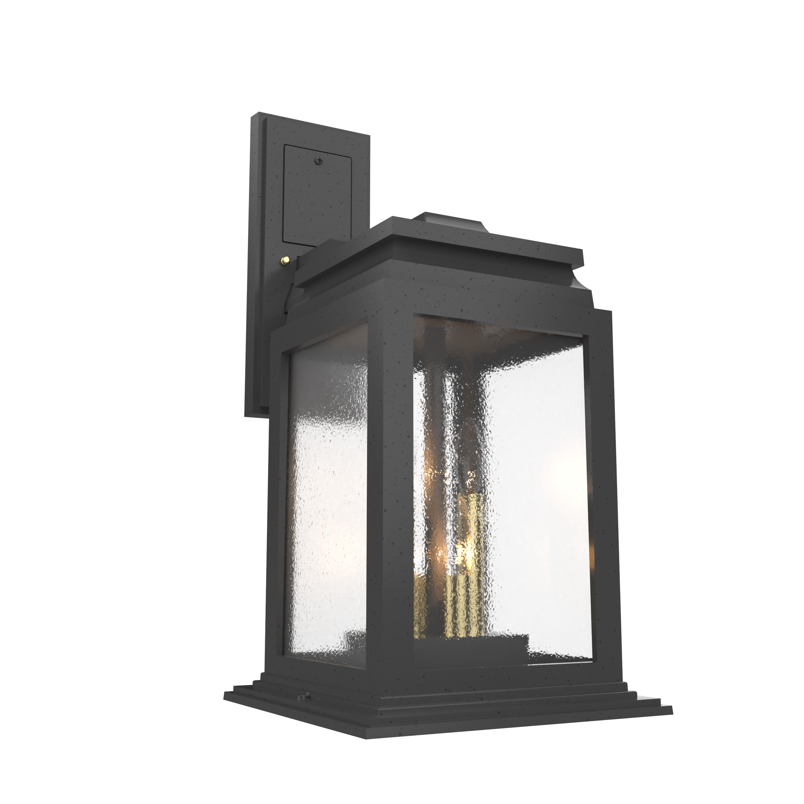 Serie 65e - Luminaire mural extérieur montage vers le bas fond ouvert format moyen - 26701