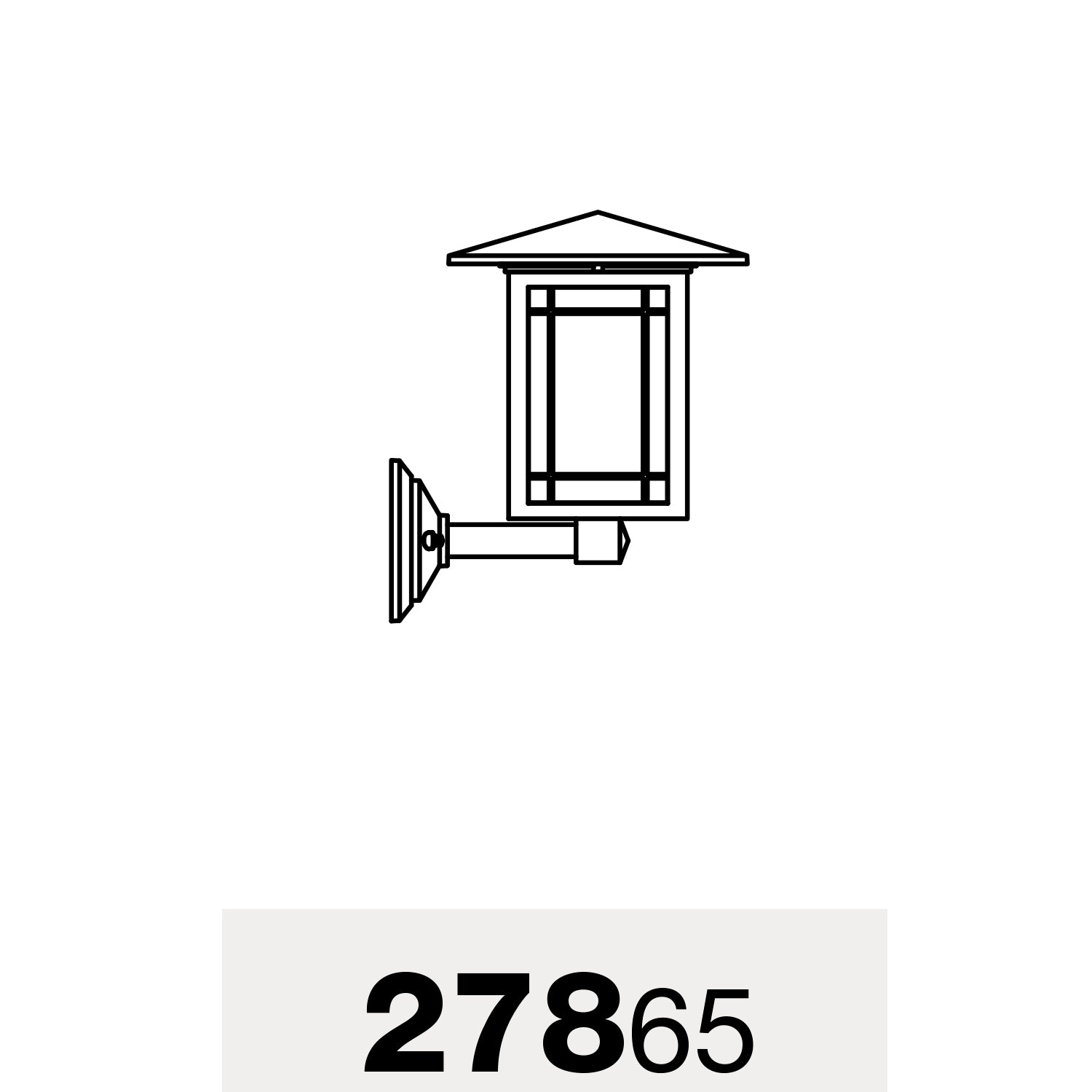 Arlington - Luminaire mural extérieur montage vers le haut format moyen - 27865
