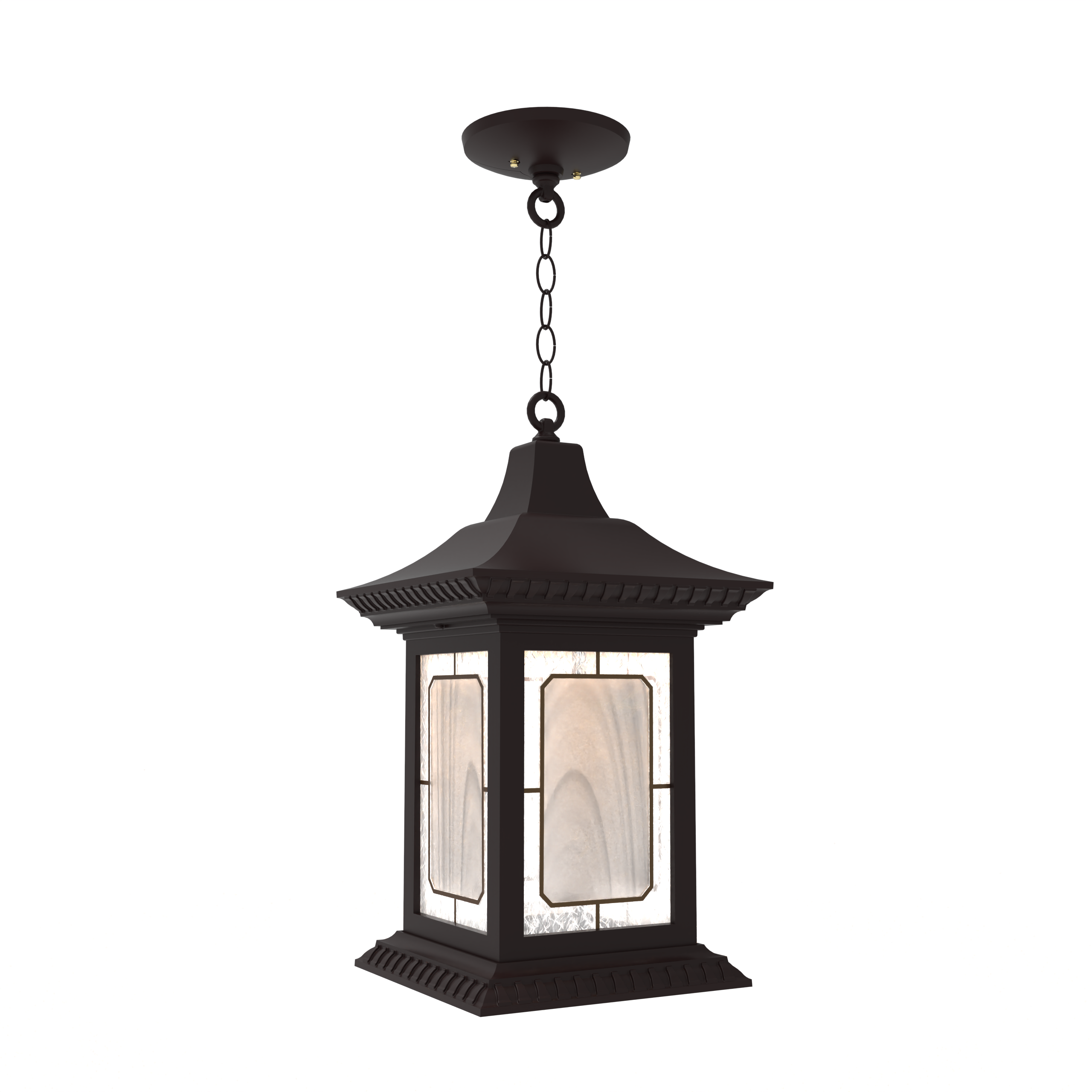 Salzburg - Ceiling mounting with chain open bottom large format - 30850