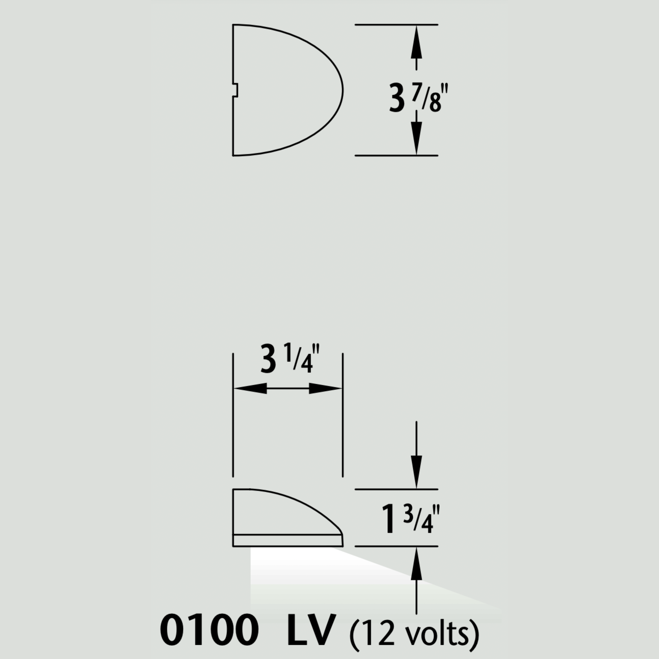 Luminaire paysager pour marche - 0100