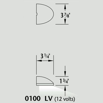 Luminaire paysager pour marche - 0100